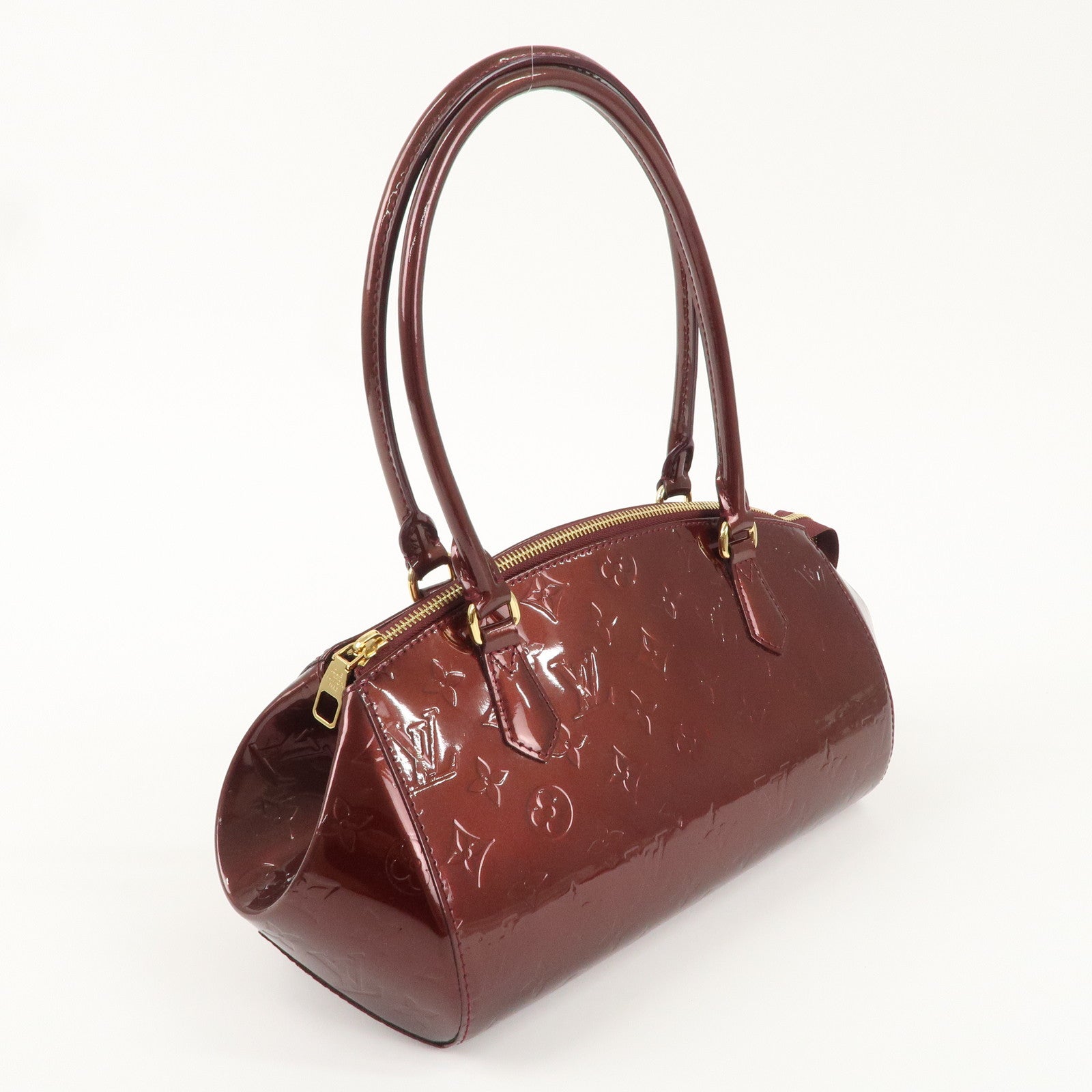 Louis Vuitton Monogram Vernis Sherwood PM Rouge Forvist M91492