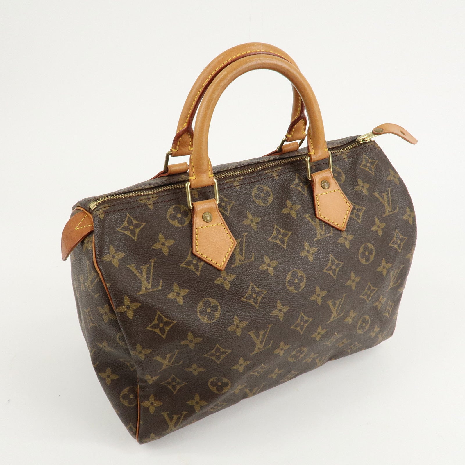 Louis Vuitton Monogram Speedy 30 Hand Bag Boston Bag M41526 Used