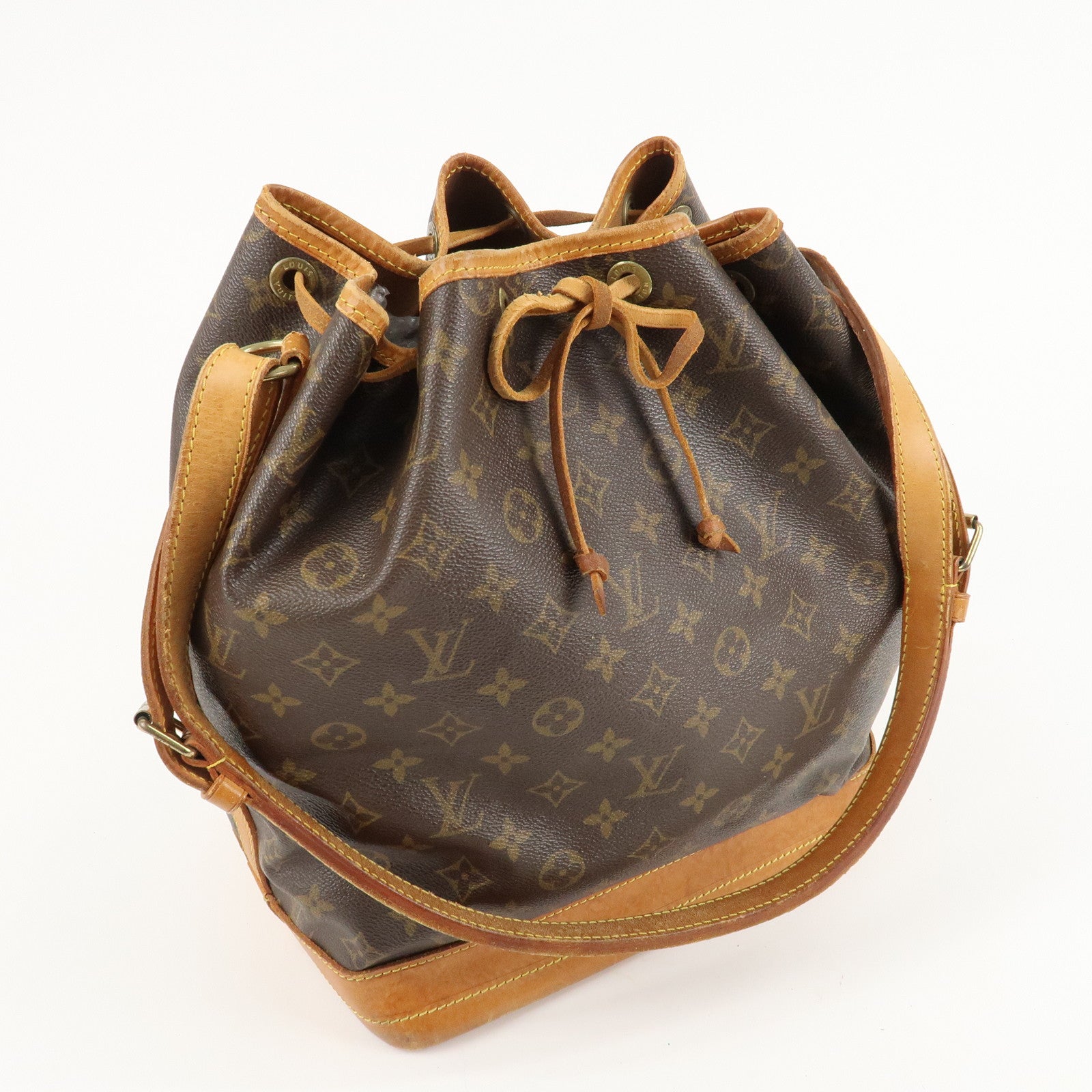 Louis Vuitton Monogram Noe Shoulder Bag Hand Bag Brown M42224 Used