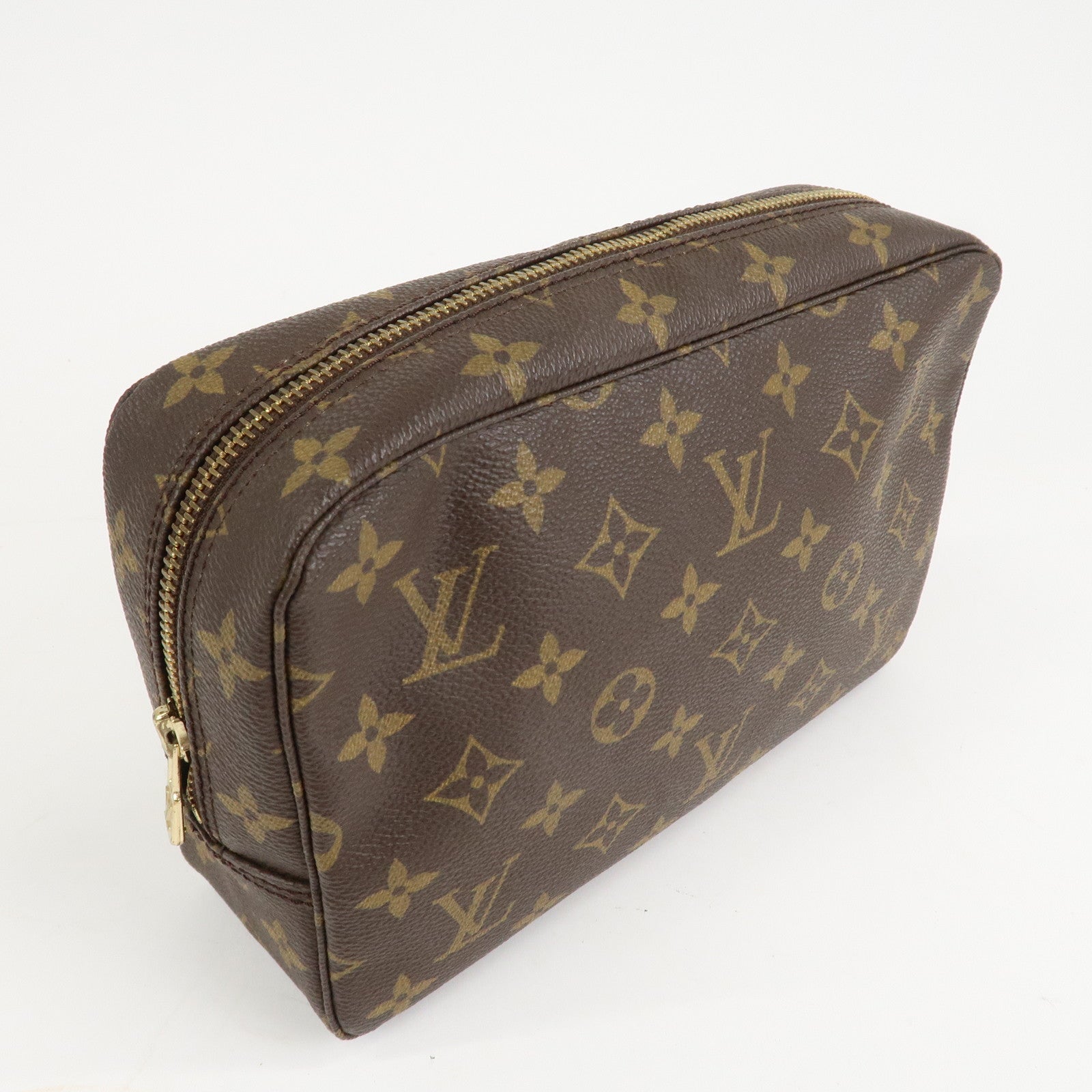 Louis Vuitton Monogram Trousse Toilette 23 Pouch Brown M47524 Used