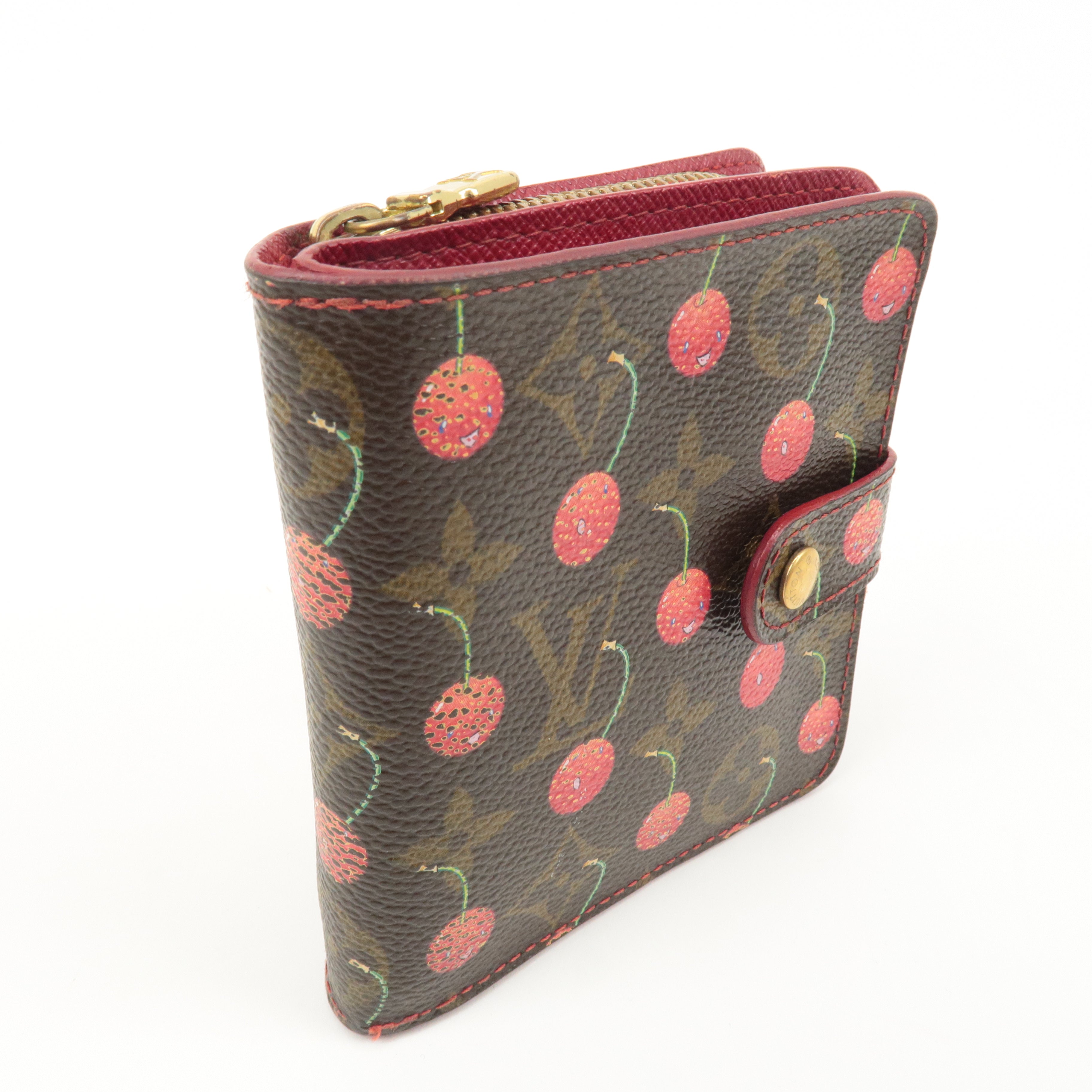 Louis Vuitton Monogram Cherry Compact Zip Bi-fold Wallet M95005