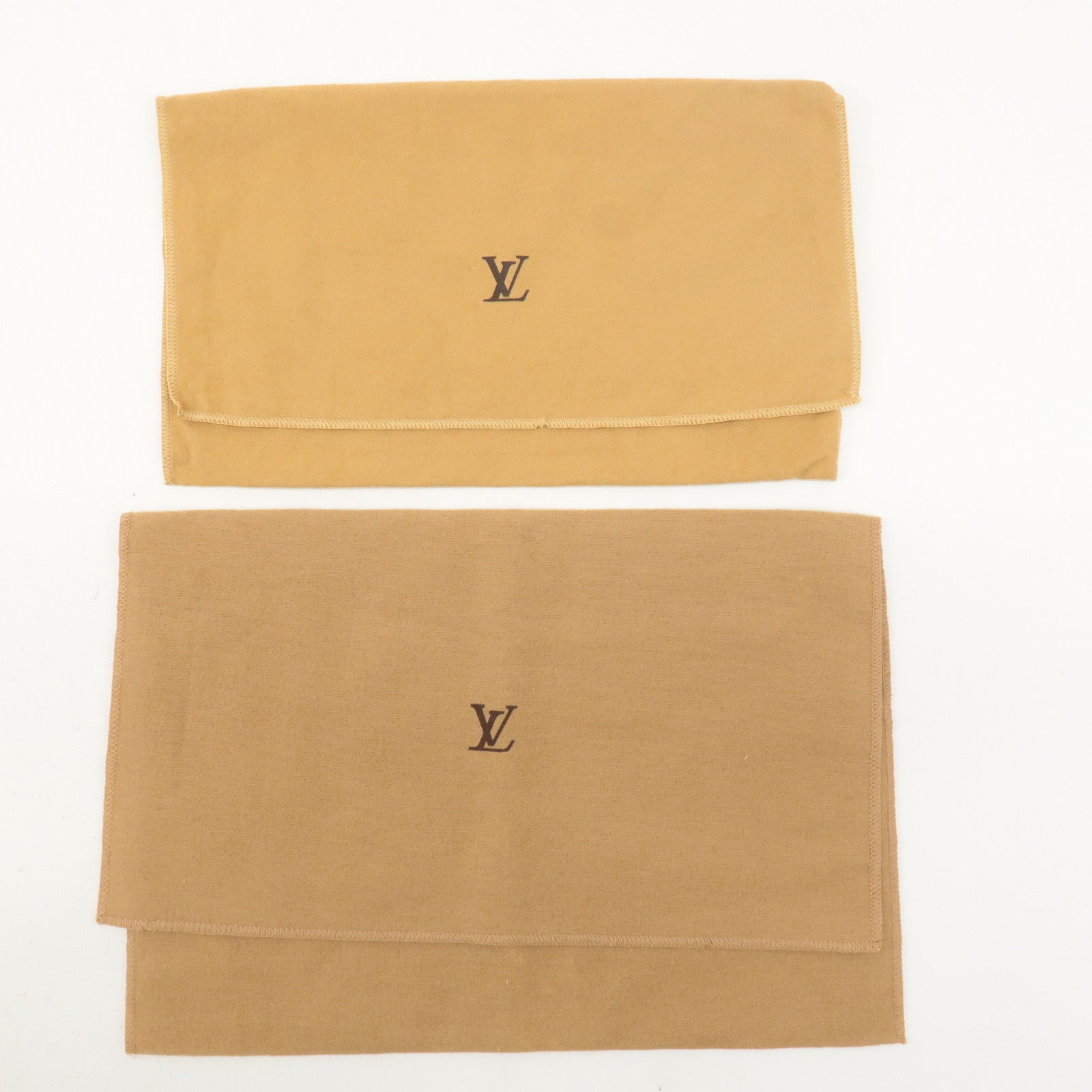 Louis Vuitton Set of 12 Dust Bag Storage Bag Flap Brown Beige