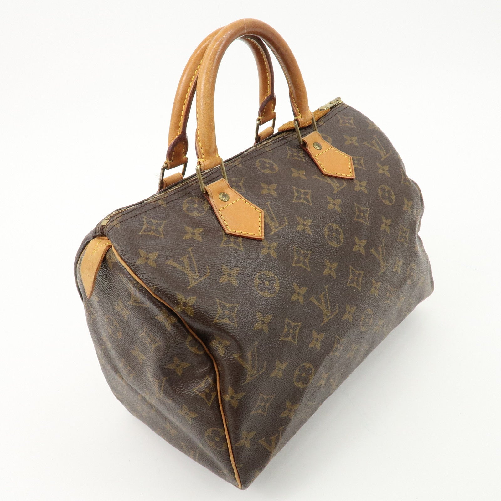 Louis Vuitton Monogram Speedy 30 Hand Bag Boston Bag M41108 Used