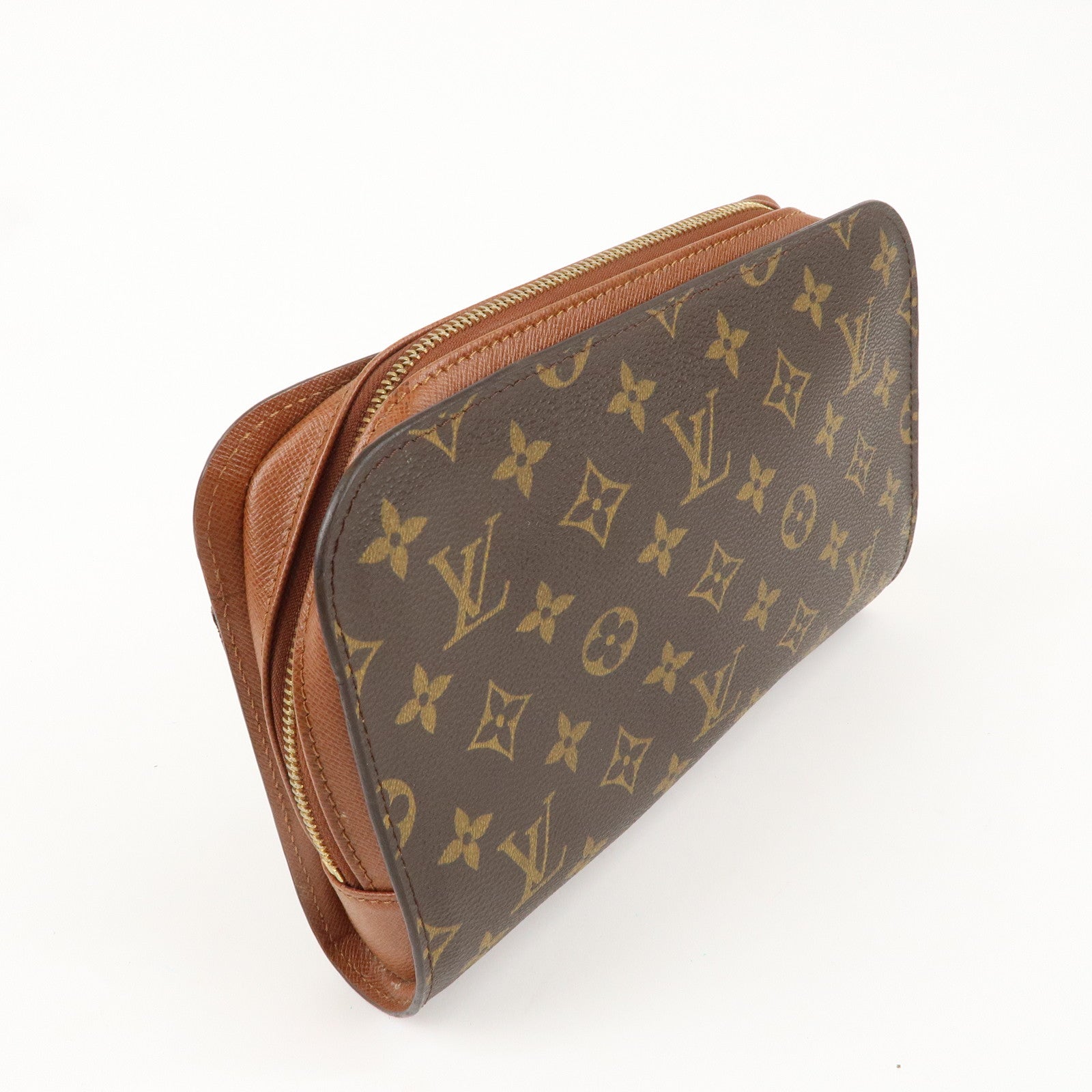 Louis Vuitton Monogram Orsay Clutch Bag Pouch Brown M51790