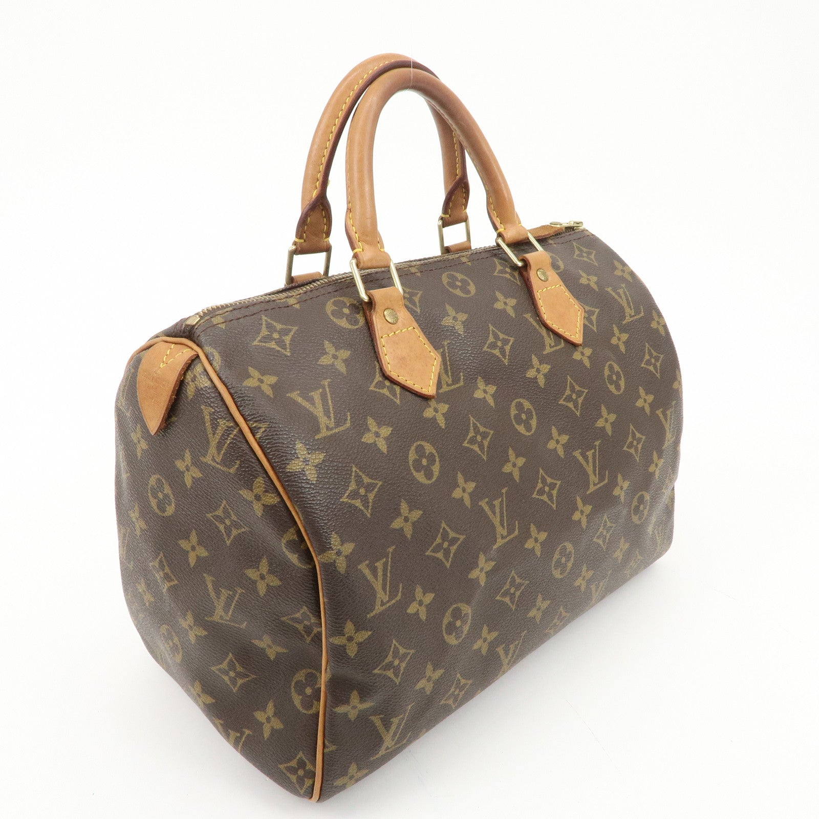 Louis Vuitton Monogram Speedy 30 Hand Bag Boston Bag M41526 Used