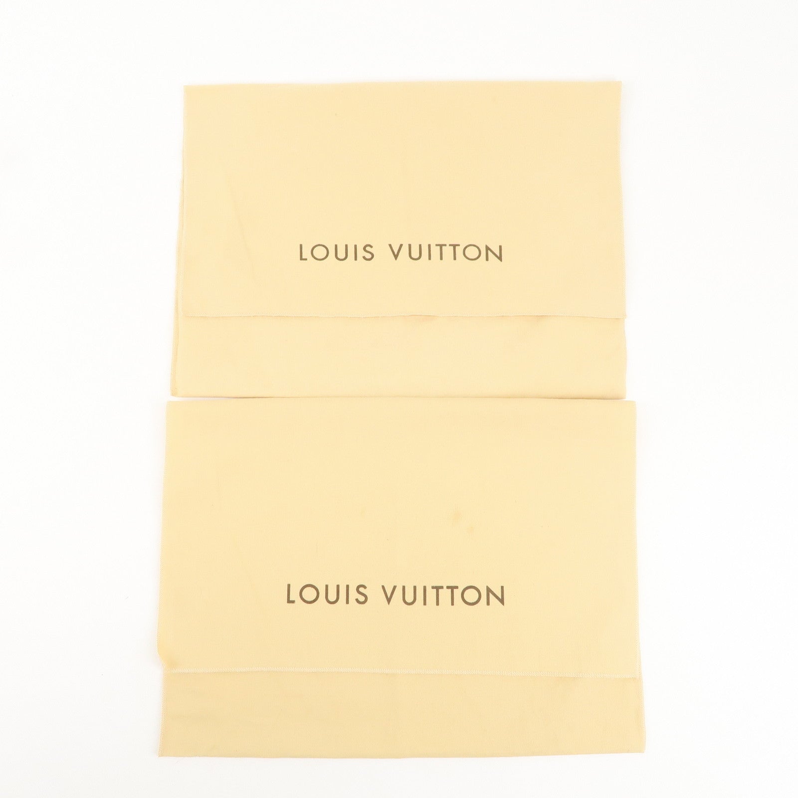 Louis Vuitton Set of 12 Storage Bag Dust Bag Flap Type Beige