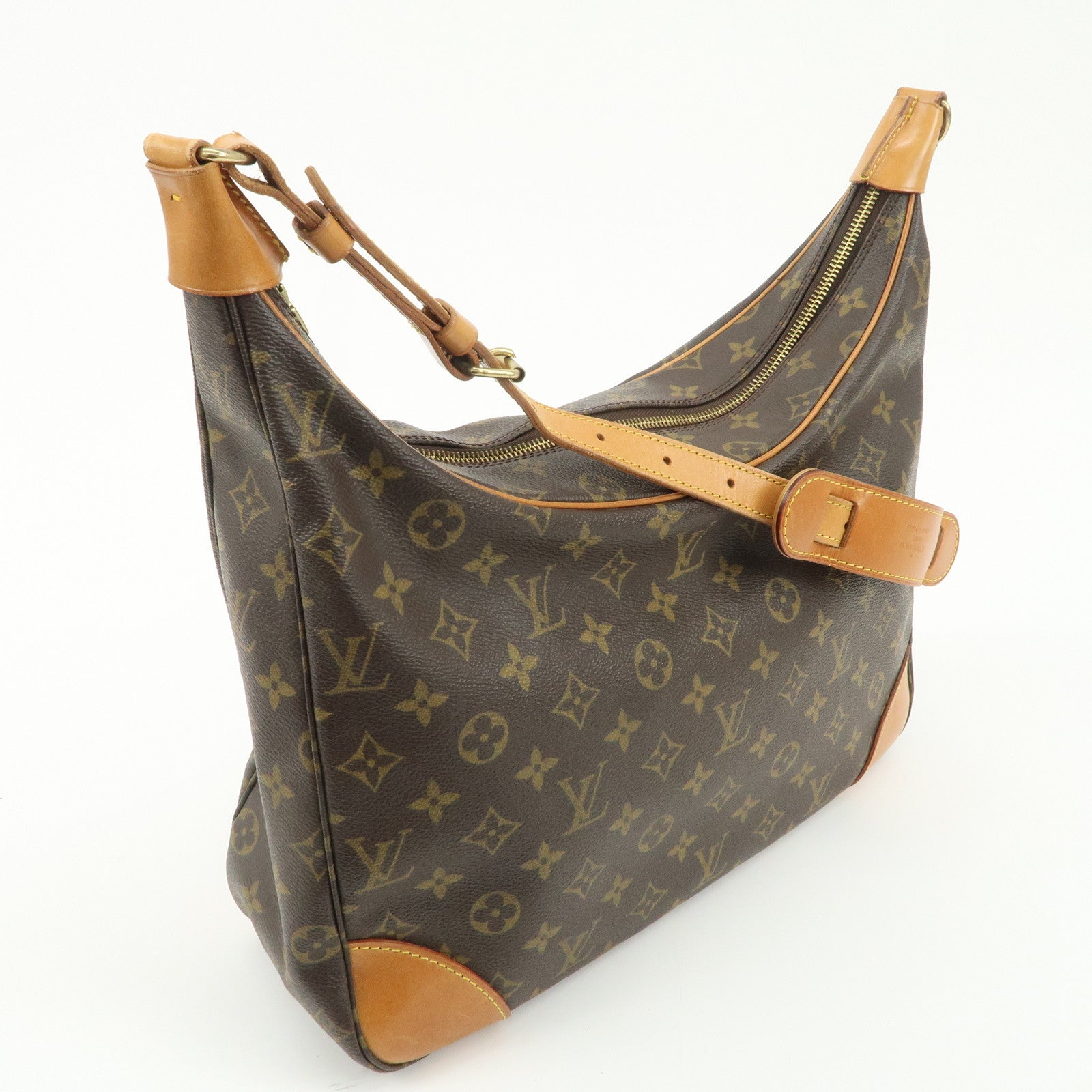 Louis Vuitton Monogram Boulogne 35 Shoulder Bag Brown M51260 Used