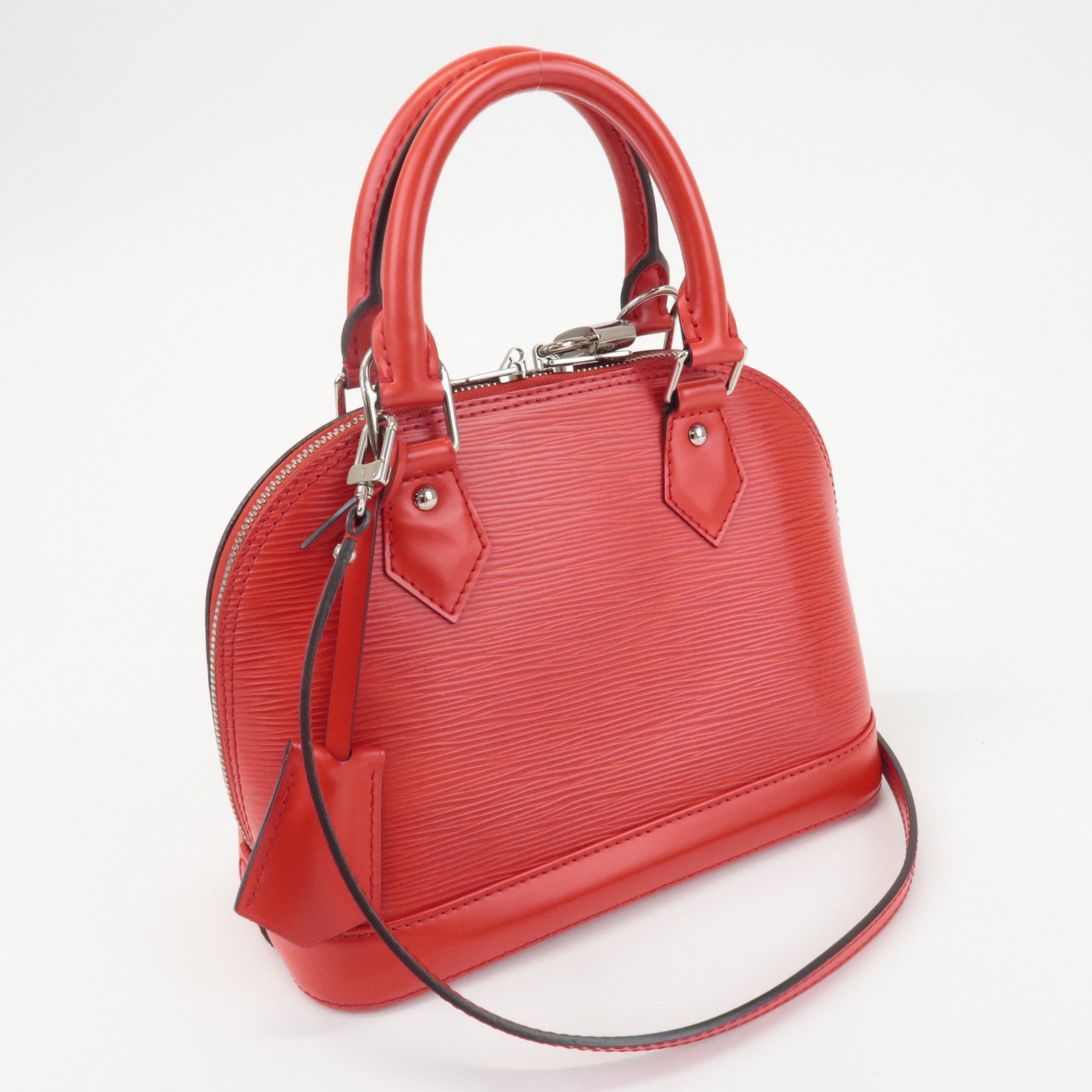 Louis Vuitton Epi Alma BB 2Way Bag Hand Bag Coquelicot M40854