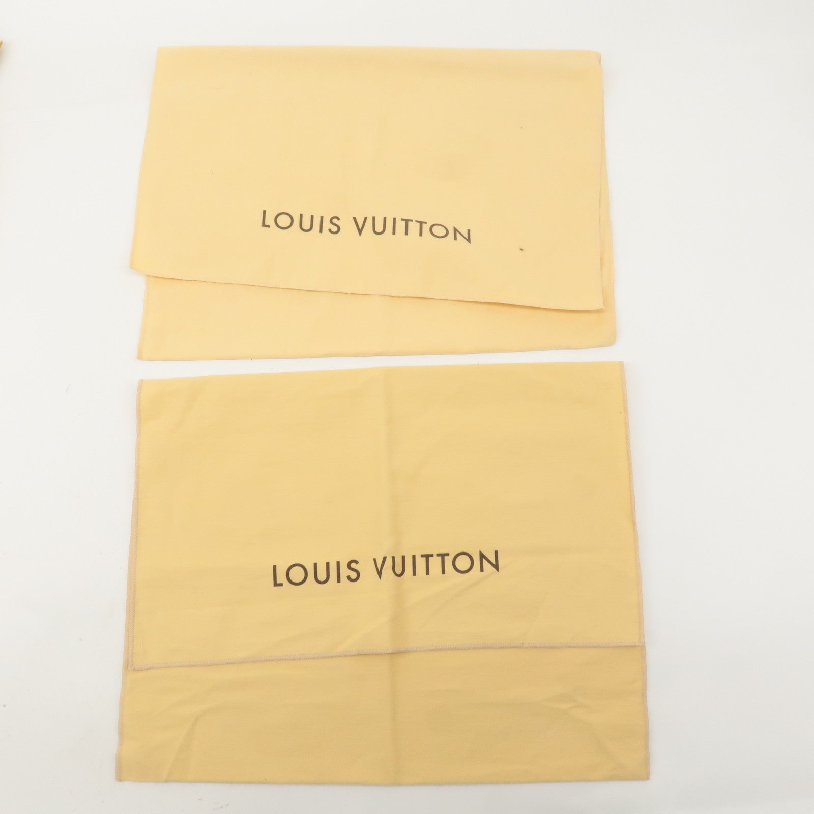 Louis Vuitton Set of 10 Dust Bag Storage Bag Flap Beige