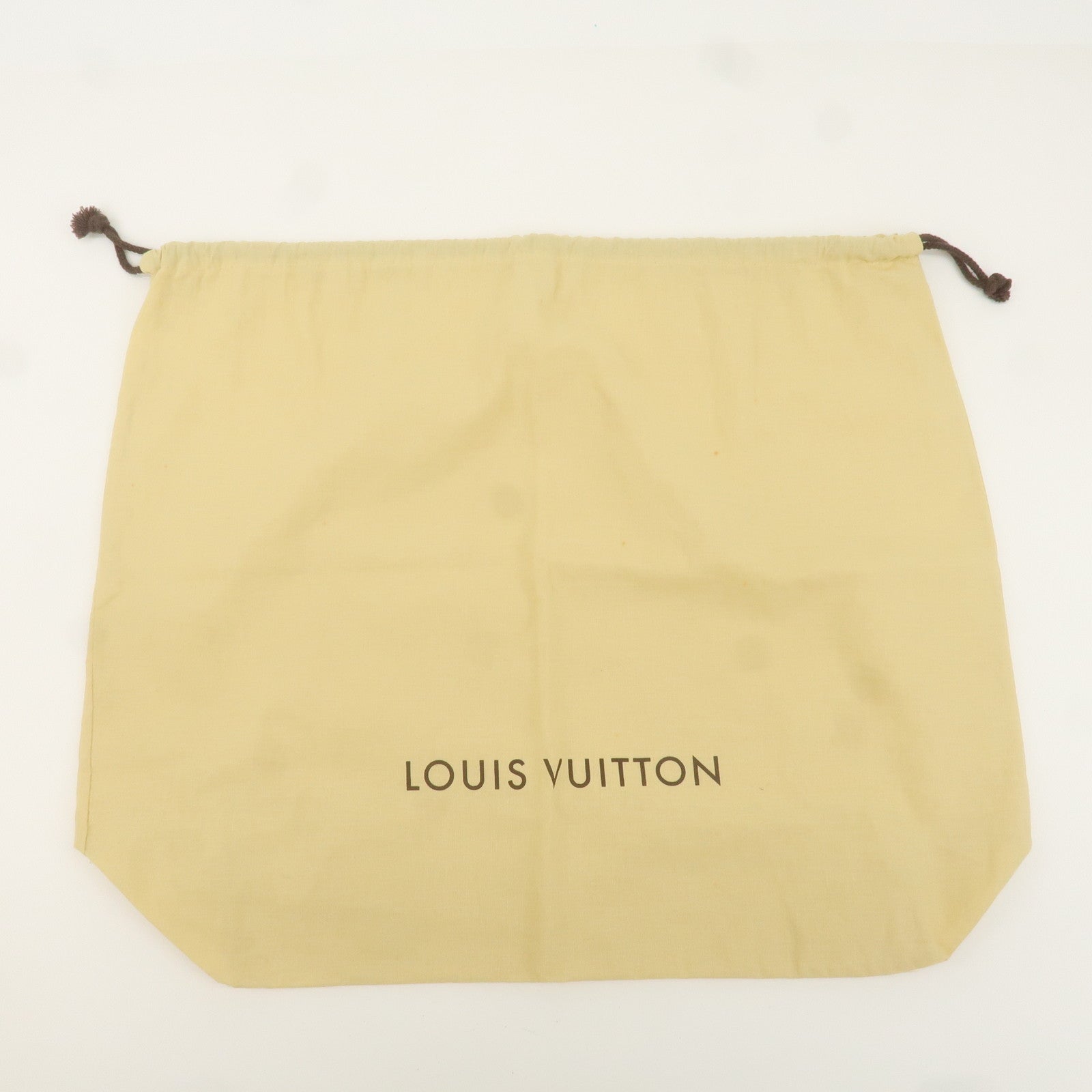 Louis Vuitton Set of 10 Dust Bag Storage Bag Drawstring Flap Beige