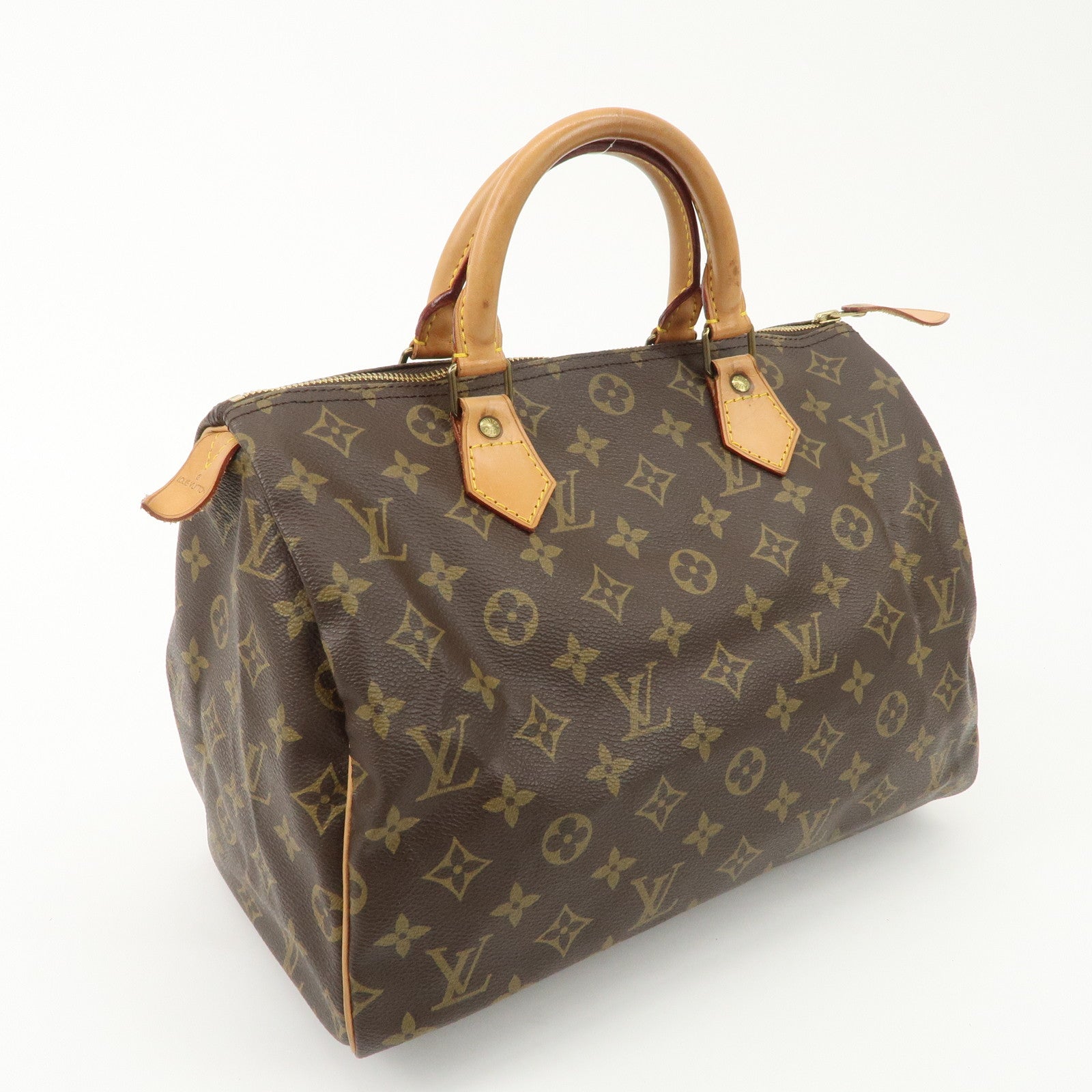 Louis Vuitton Monogram Speedy 30 Hand Bag Boston Bag M41526 Used