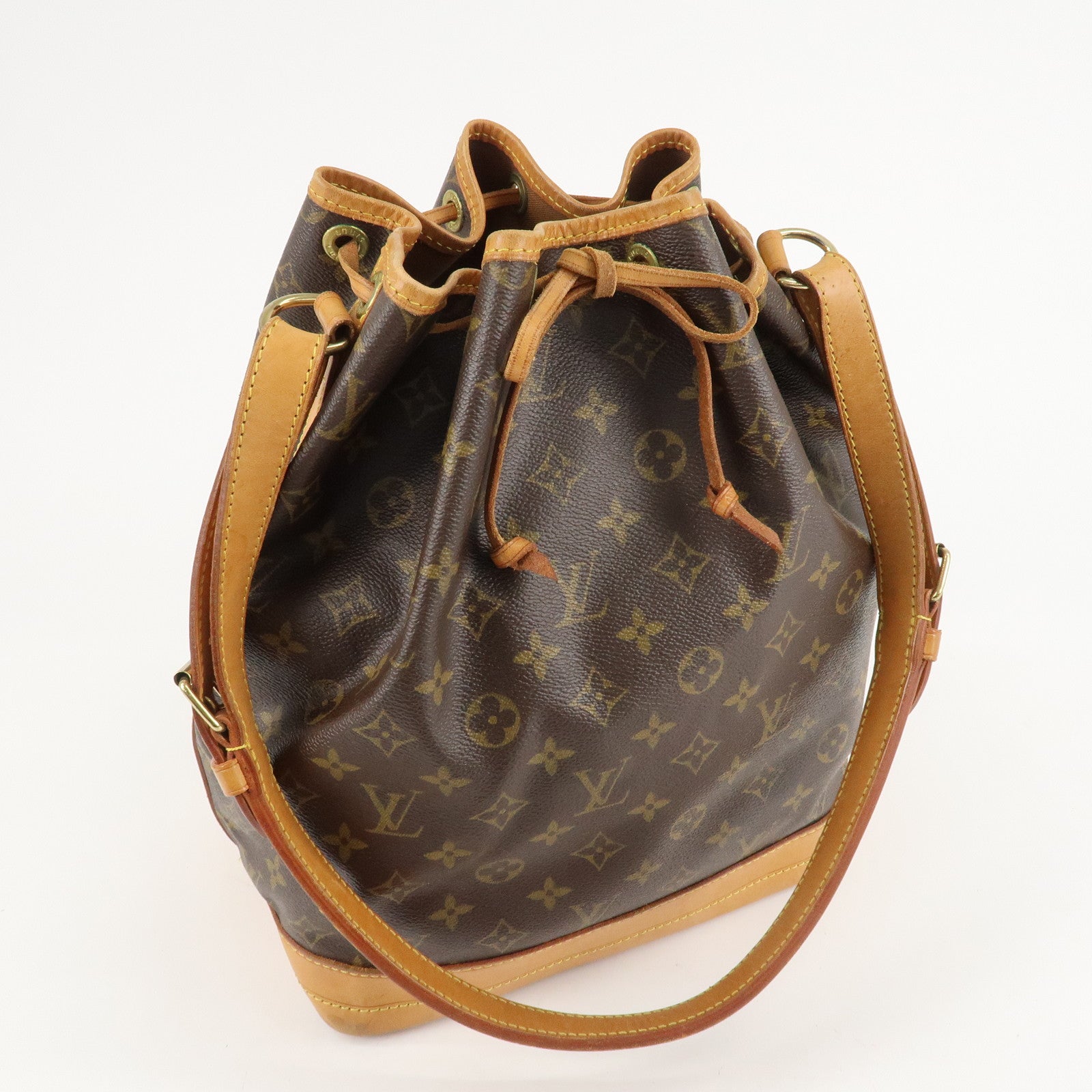 Louis Vuitton Monogram Noe Shoulder Bag Hand Bag Brown M42224 Used