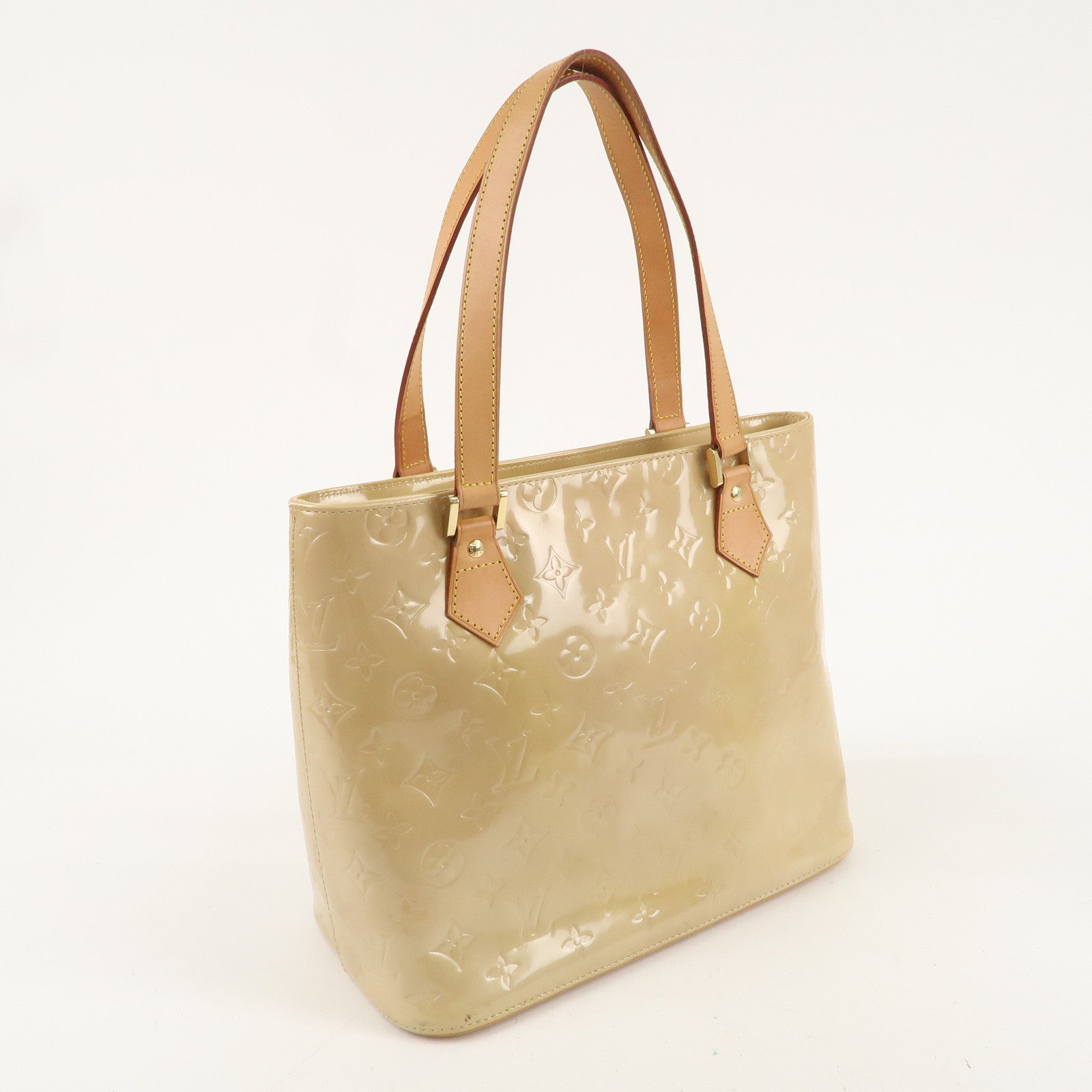 Louis Vuitton Monogram Vernis Houston Tote Bag Beige M91004