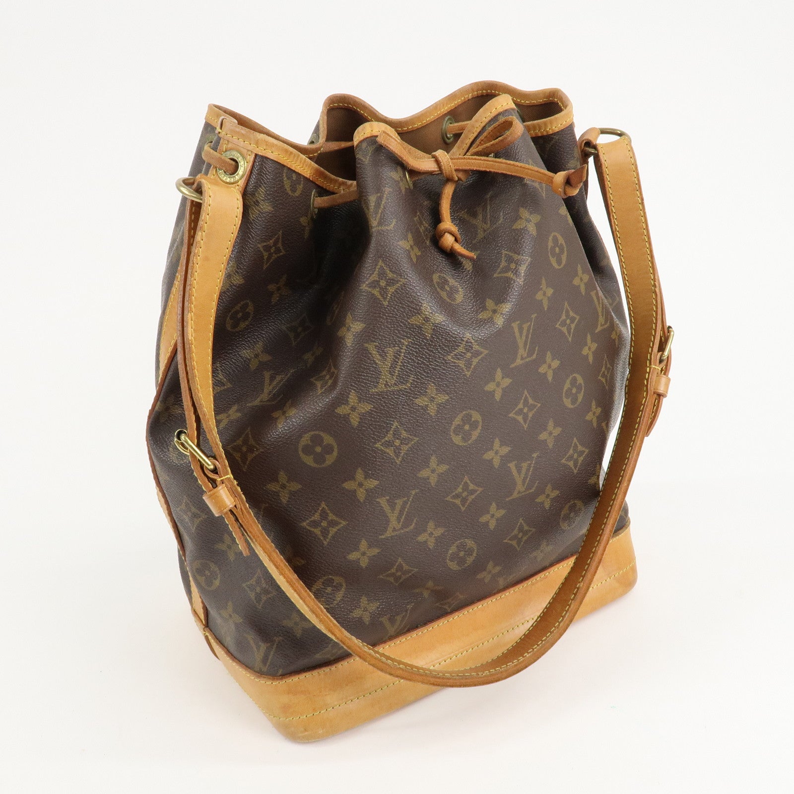 Louis Vuitton Monogram Noe Shoulder Bag Hand Bag Brown M42224 Used