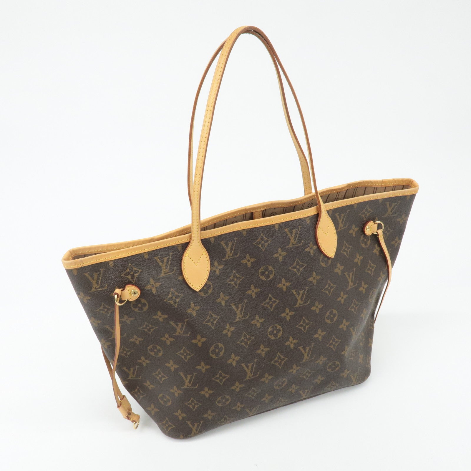 Louis Vuitton Monogram Neverfull MM Tote Bag Brown M40156 Used