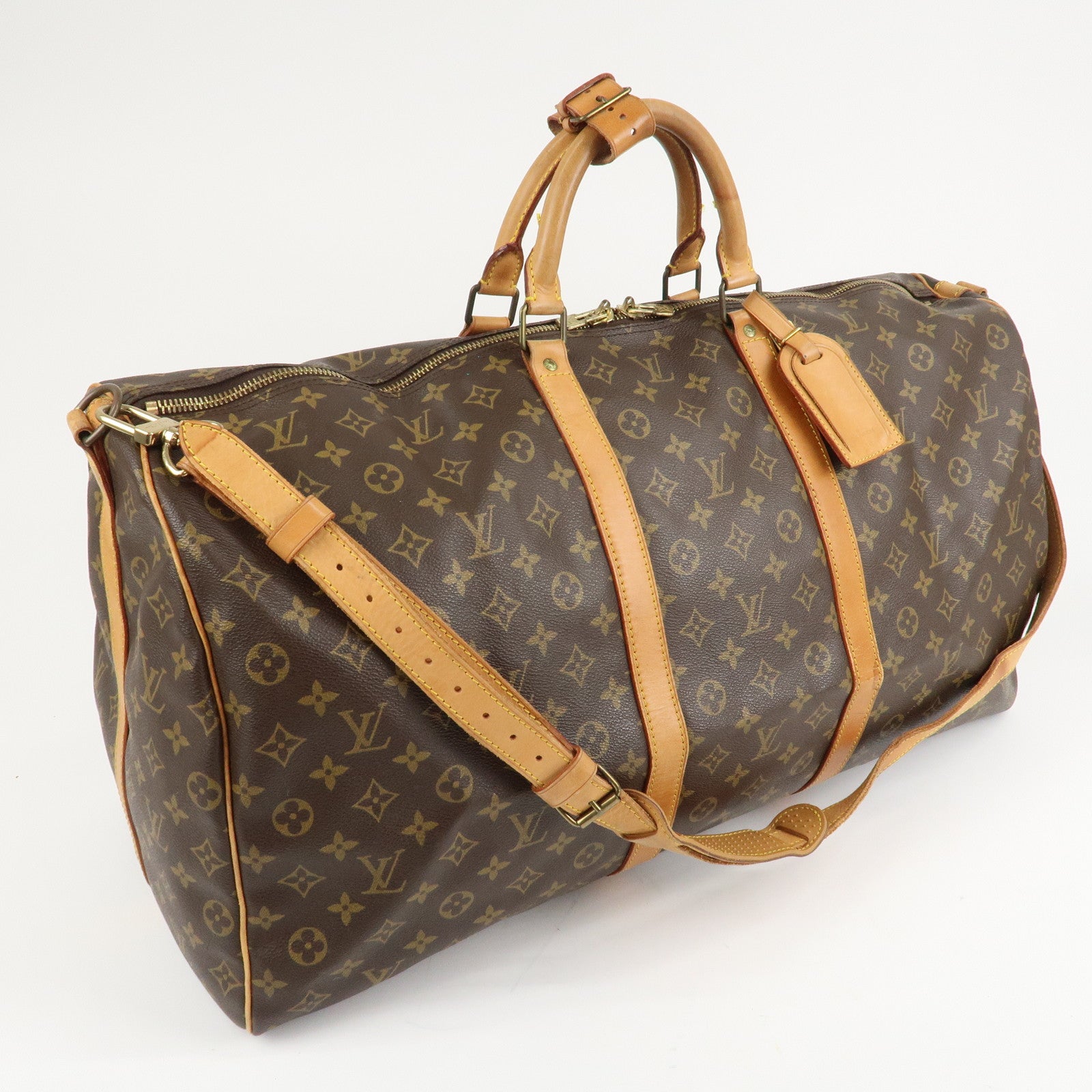 Louis Vuitton Monogram Keep All Bandouliere 60 Boston Bag M41412