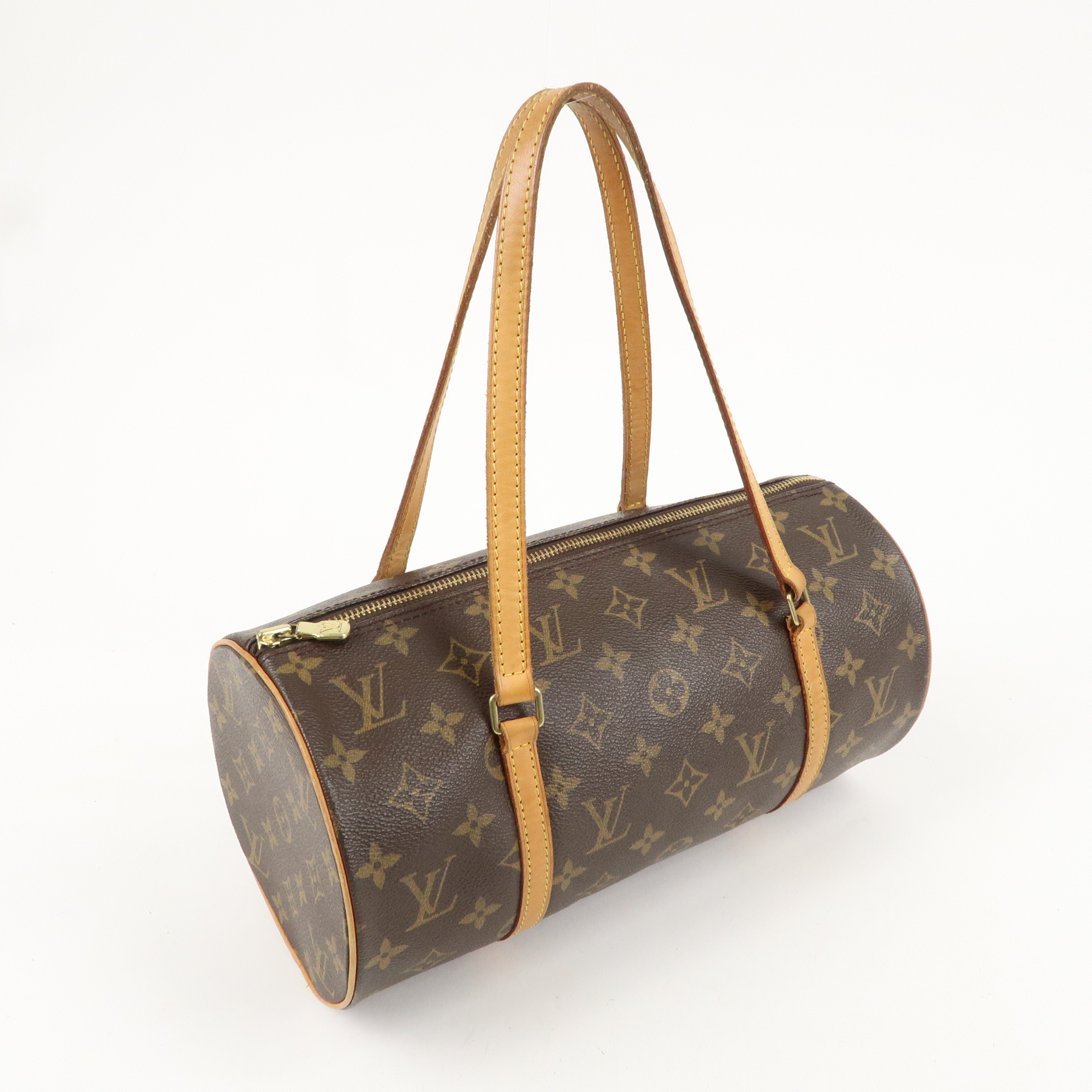 Louis Vuitton Monogram Papillon 26 Hand Bag New Style Brown M51385