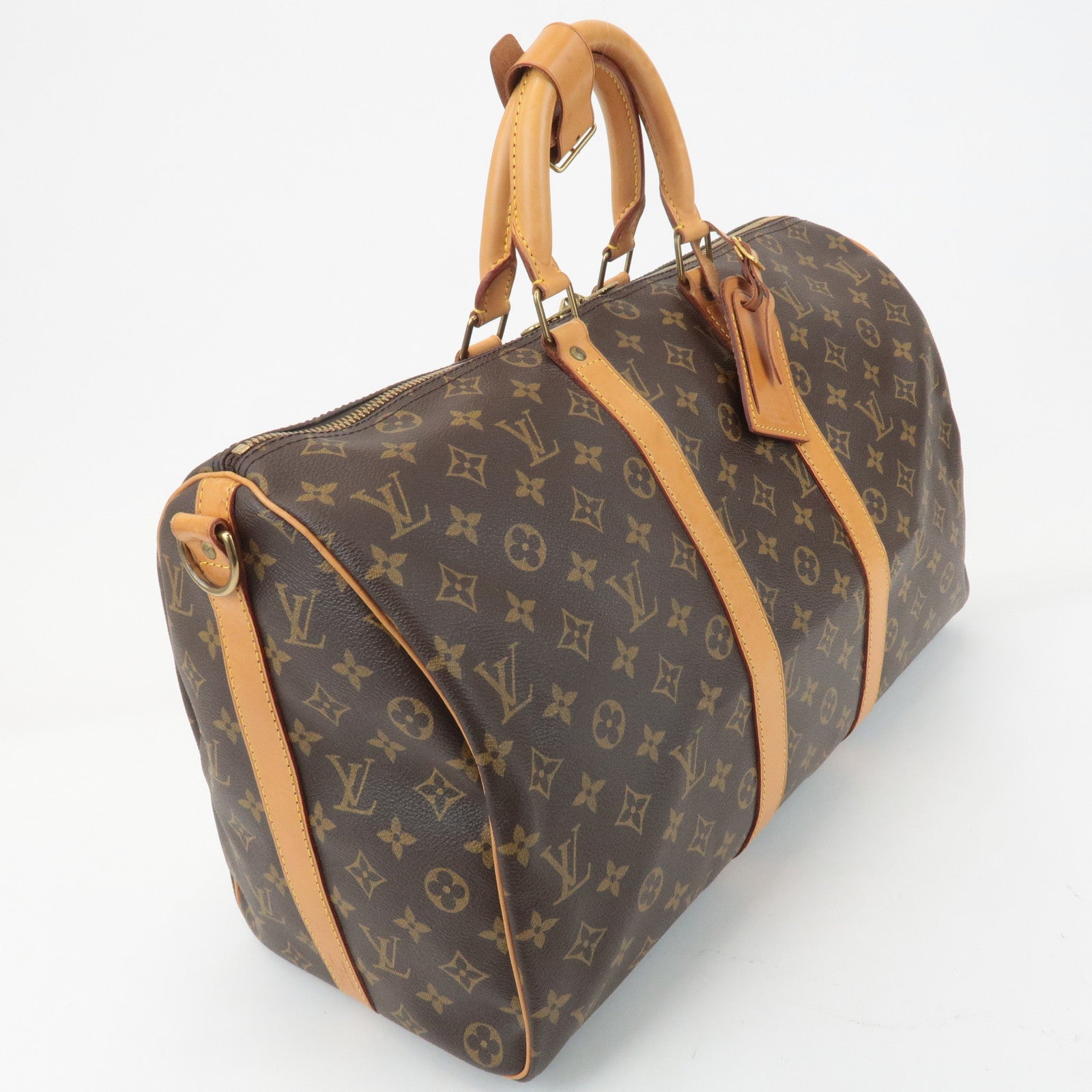 Louis Vuitton Monogram Keep All Bandouliere 45 Boston Bag M41418 Used