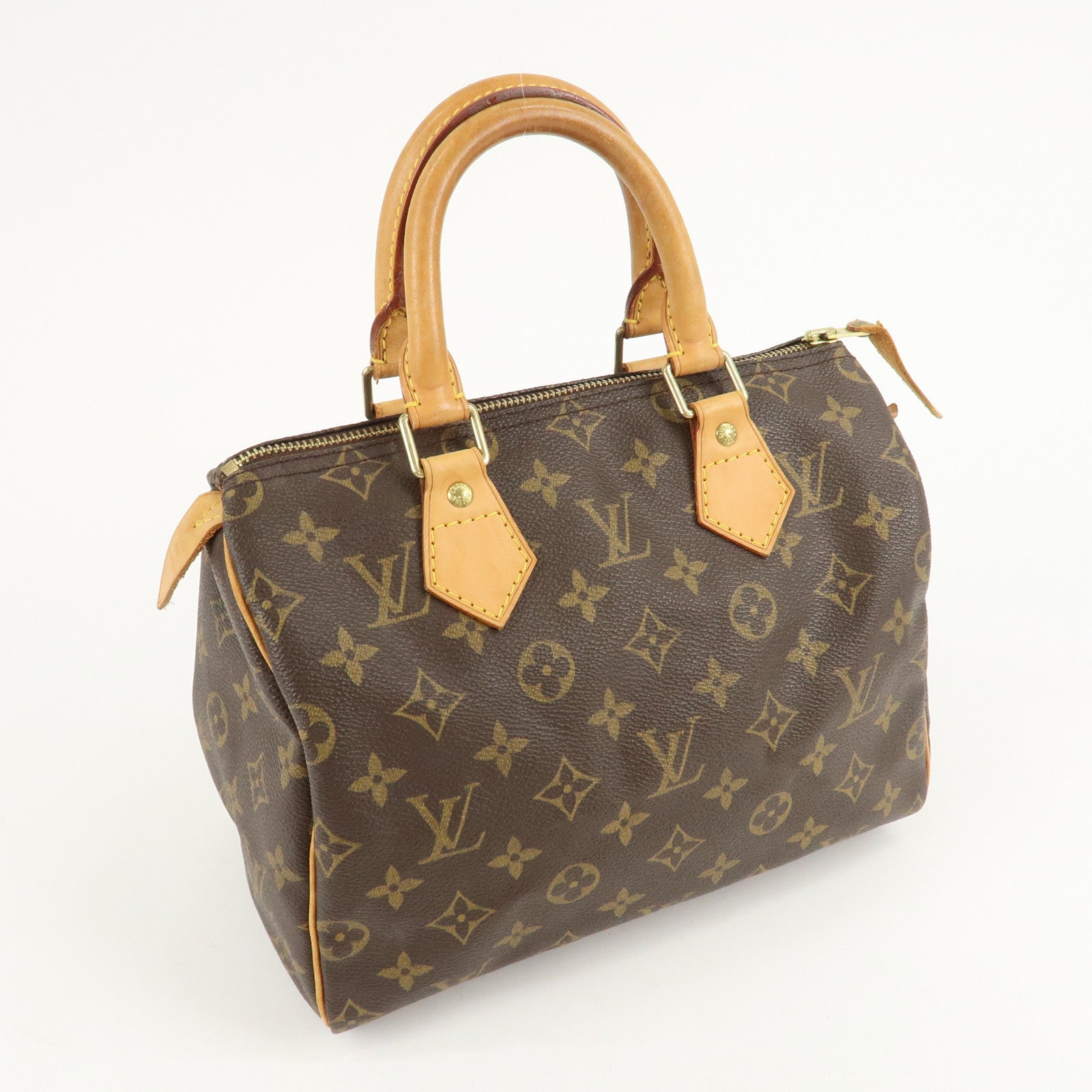 Louis Vuitton Monogram Speedy 25 Hand Bag Boston Bag M41528 Used