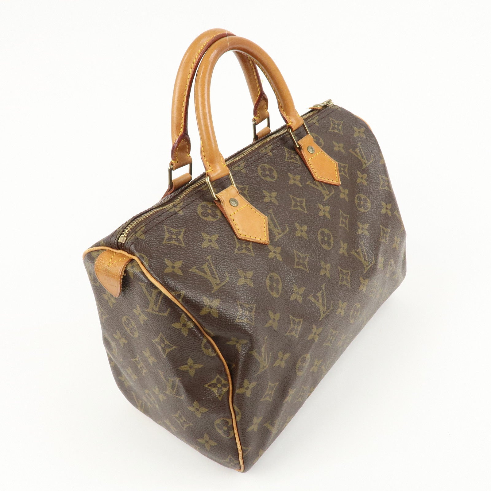 Louis Vuitton Monogram Speedy 30 Hand Bag Boston Bag M41526 Used