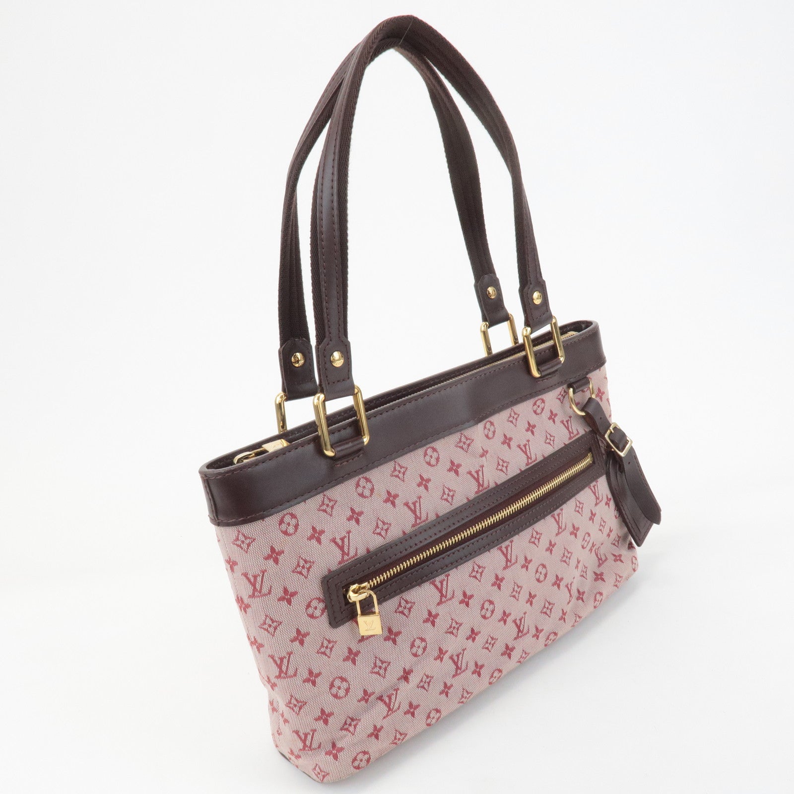 Louis Vuitton Monogram Mini Lucille PM Hand Bag Cerise M92682 Used