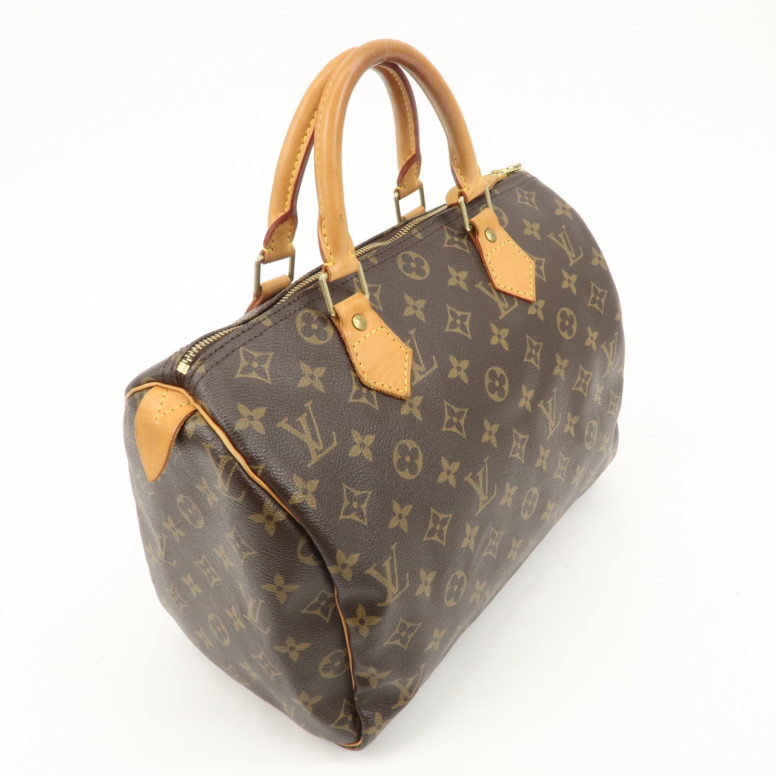 Louis Vuitton Monogram Speedy 30 Hand Bag Boston Bag M41526 Used