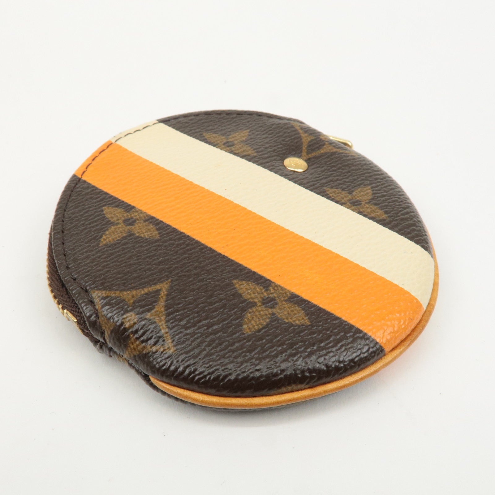 Louis Vuitton Monogram Groom Porte Monnaie Round Coin Case M60037