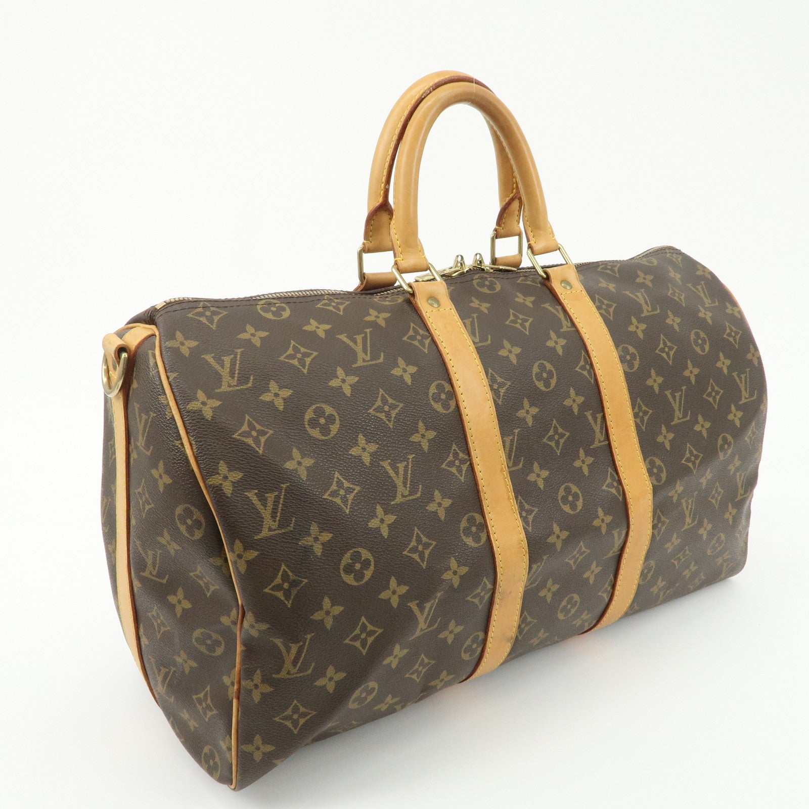 Louis Vuitton Monogram Keep All Bandouliere 45 Boston Bag M41418 Used