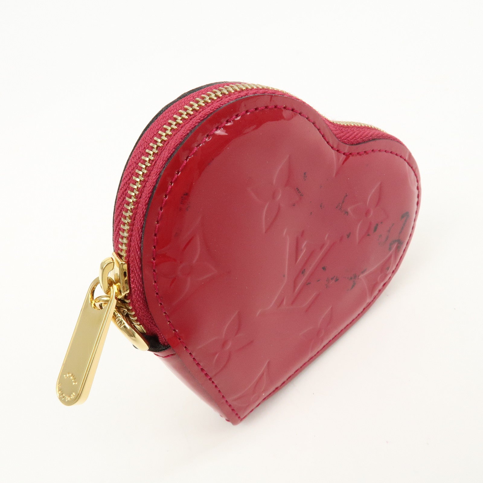 Louis Vuitton Monogram Vernis Porte Monnaie Coeur Coin Case M90006 Used