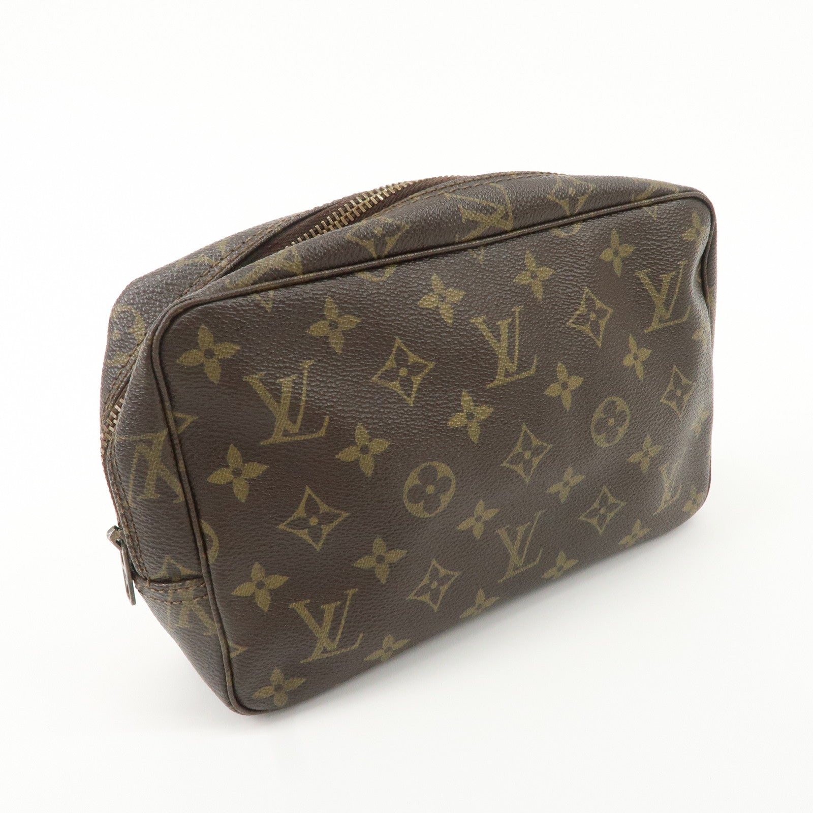 Louis Vuitton Monogram Trousse Toilette 23 Pouch Brown M47524 Used