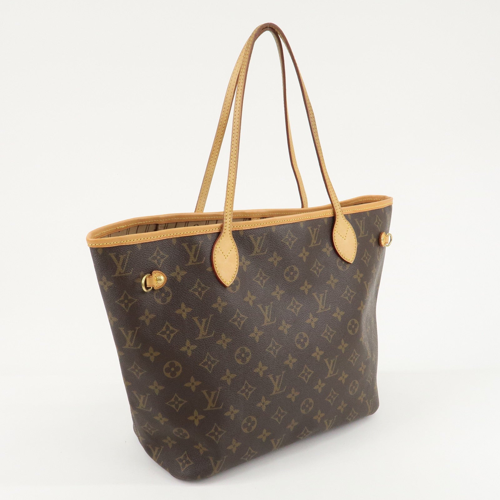 Louis Vuitton Monogram Neverfull MM Tote Bag Brown M40156 Used