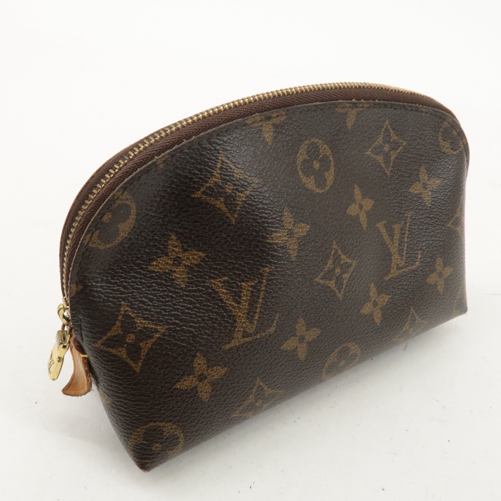 Louis Vuitton Monogram Pochette Cosmetic Pouch Brown M47515