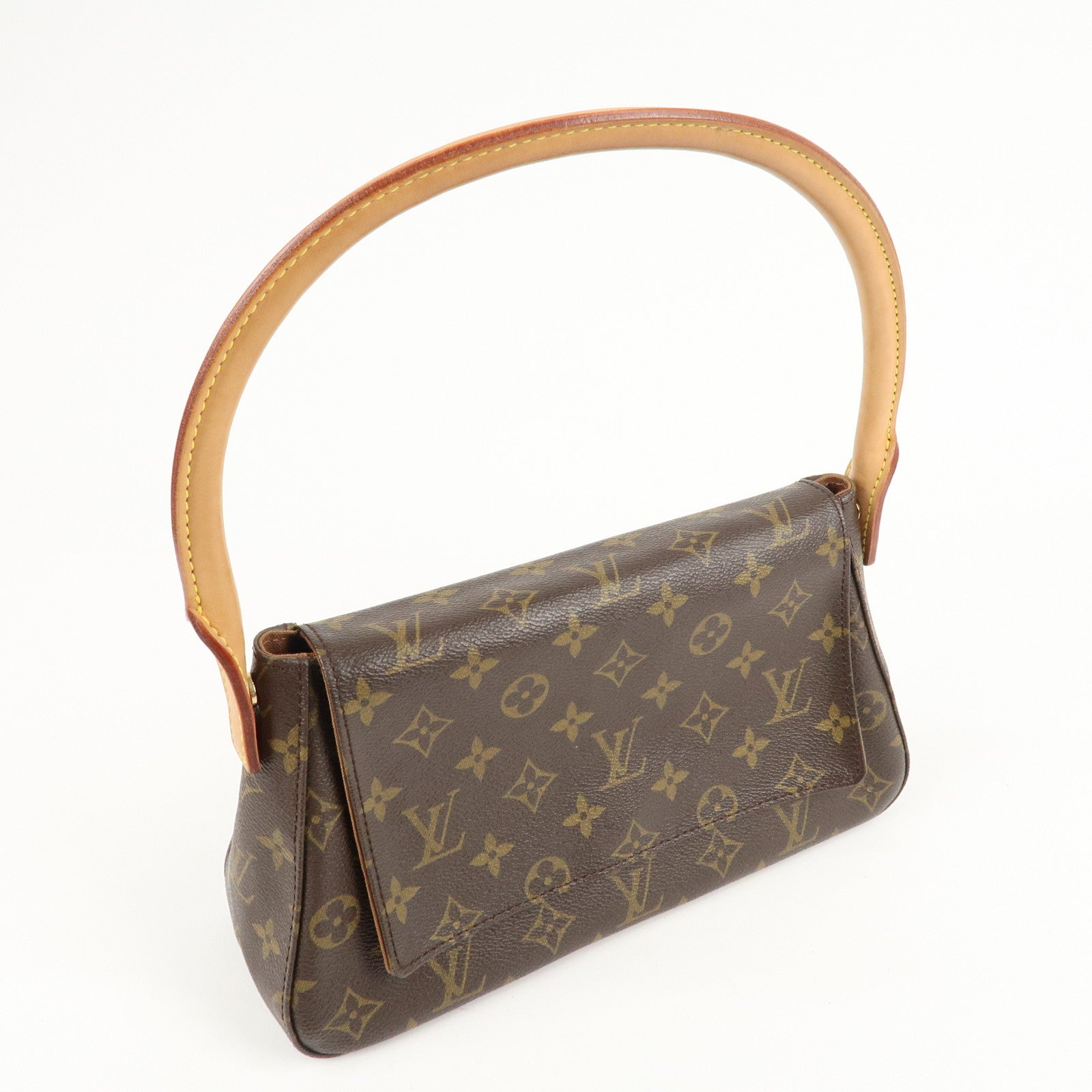 Louis Vuitton Monogram Mini Looping Shoulder Bag Hand Bag M51147 Used