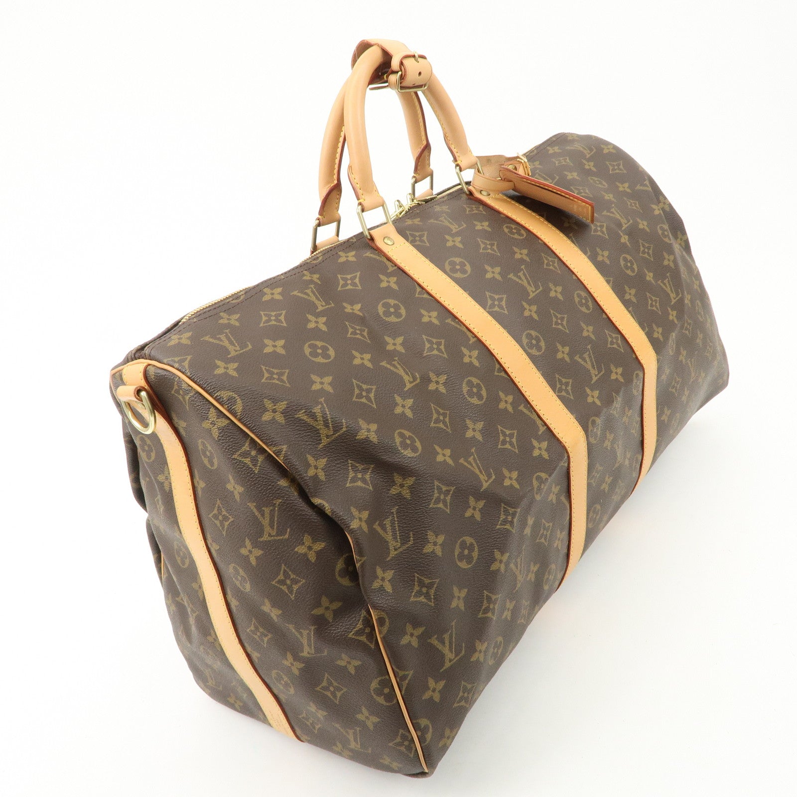 Louis Vuitton Monogram Keep All Bandouliere 55 Boston Bag M41414 Used