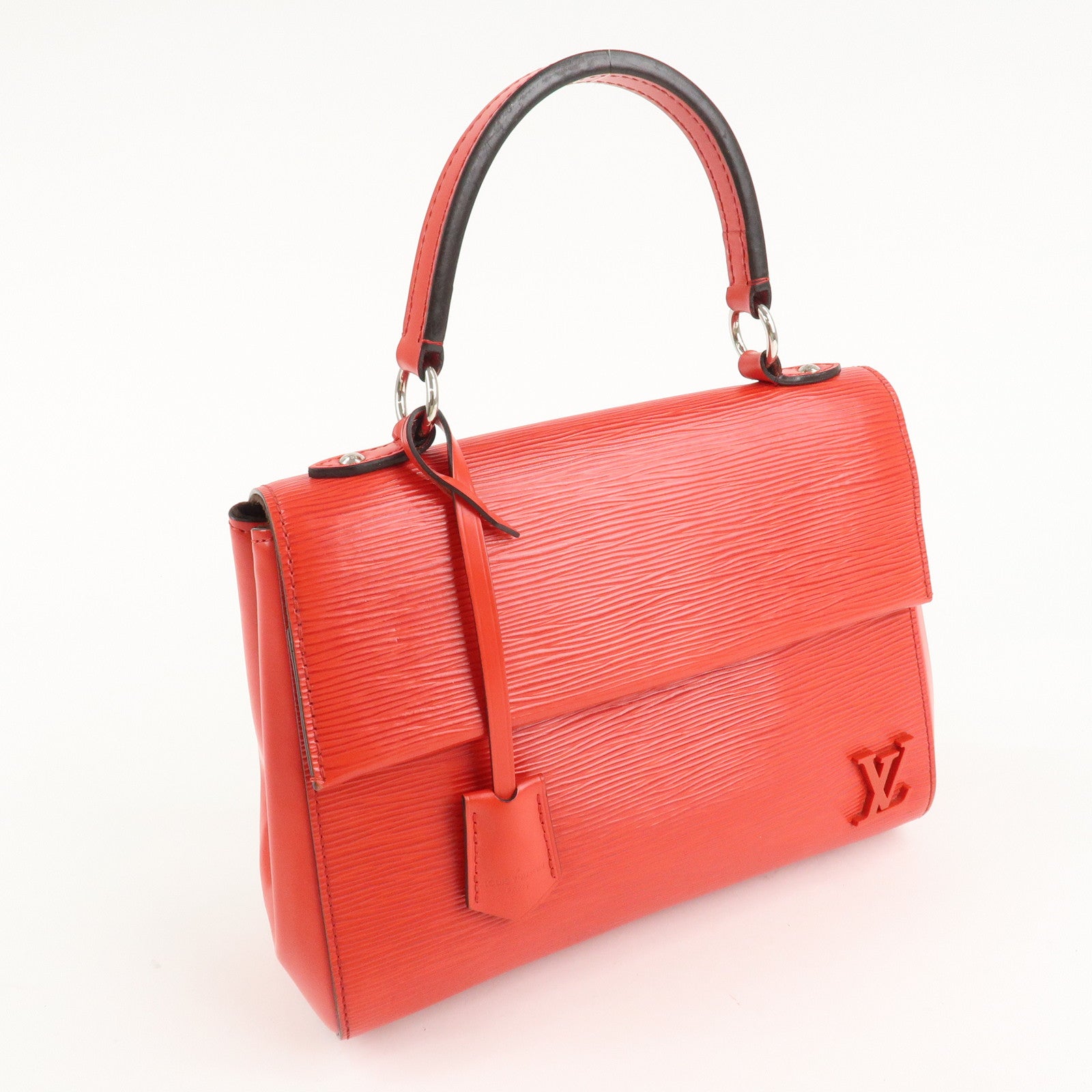 Louis Vuitton Epi Cluny BB Hand Bag Coquelicot M41337 Used