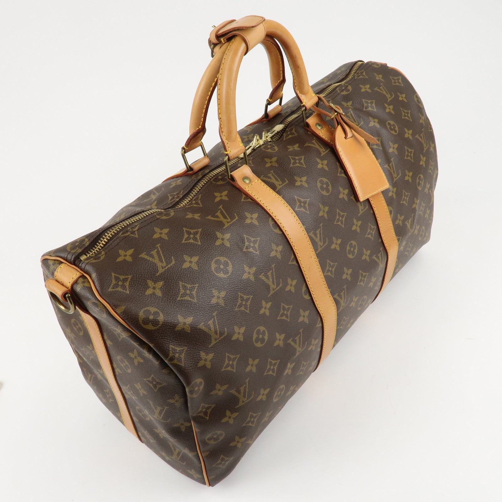 Louis Vuitton Monogram Keep All Bandouliere 50 Boston Bag M41416 Used