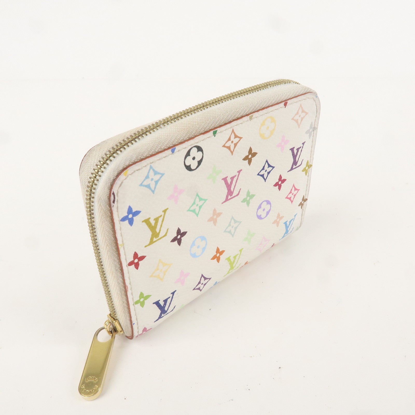 Louis Vuitton Monogram Multi Color Zippy Coin Purse Blanc M93741