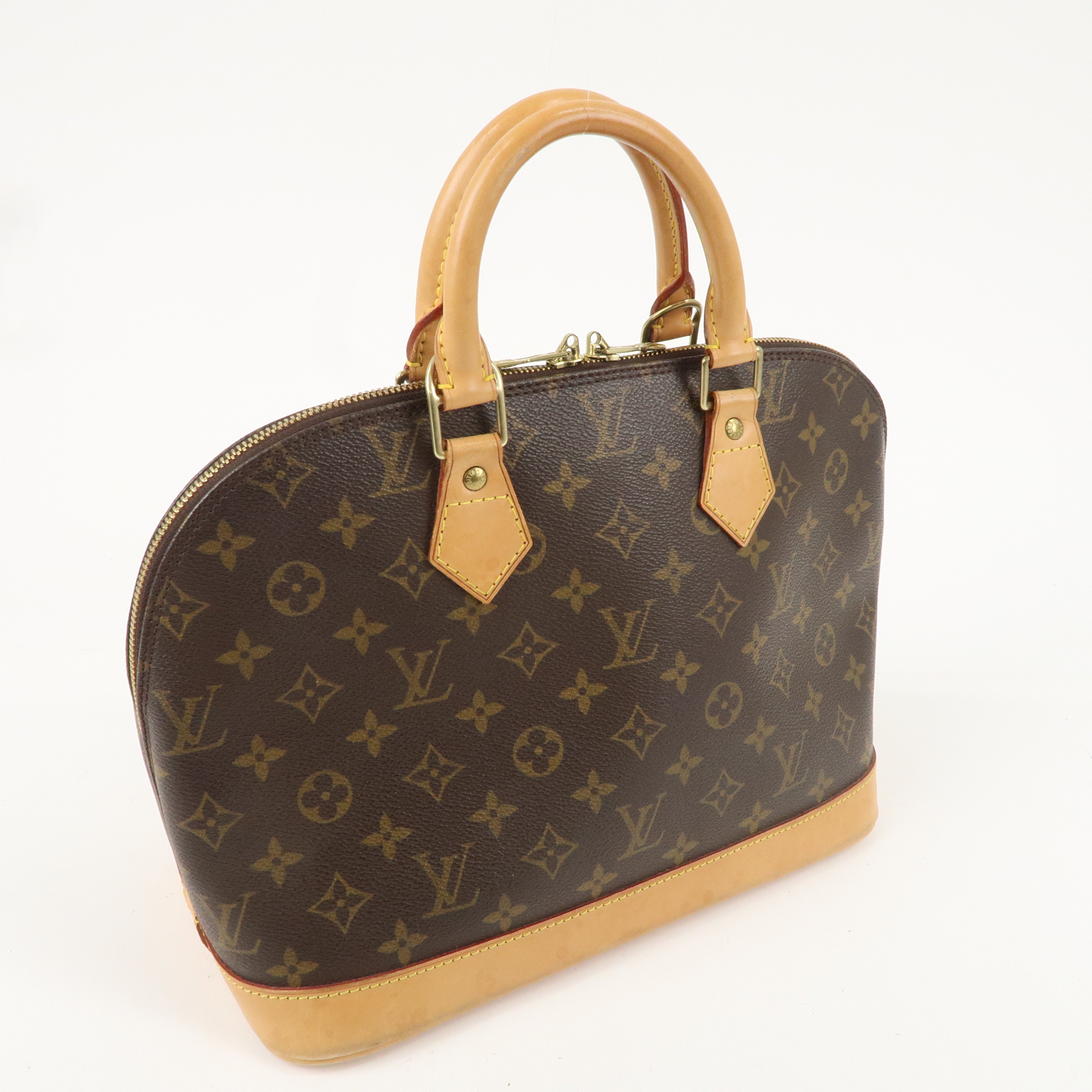 Louis Vuitton Monogram Alma Hand Bag Brown M51130