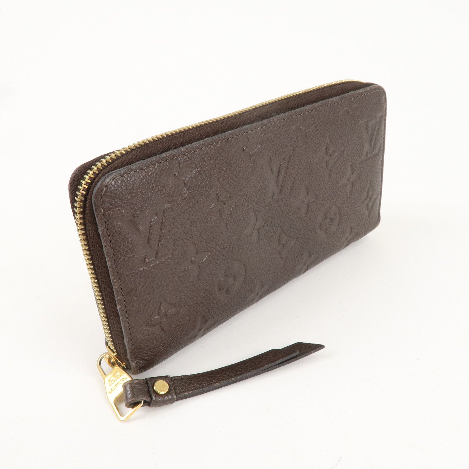 Louis Vuitton Monogram Empreinte Zippy Wallet Terre Brown M60548