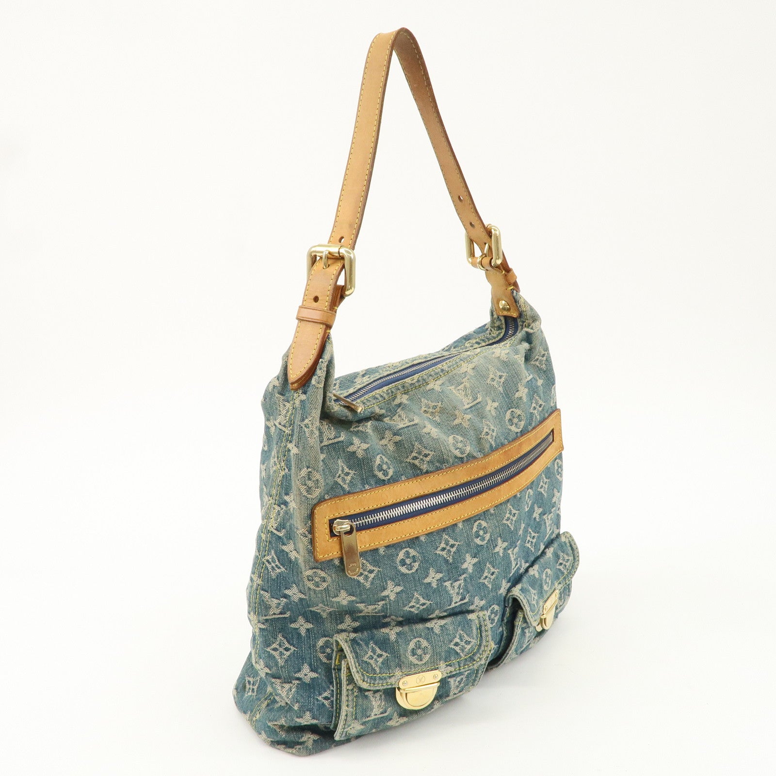 Louis Vuitton Monogram Denim Baggy GM Shoulder Bag M95048