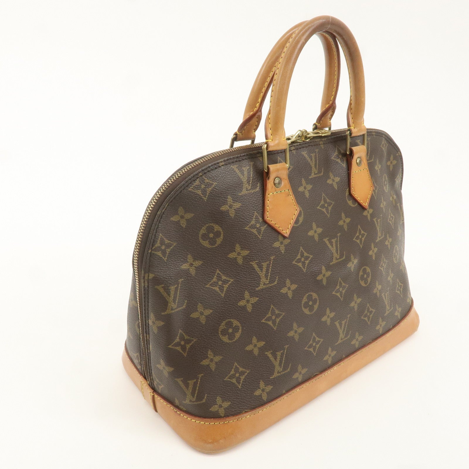 Louis Vuitton Monogram Alma Hand Bag Brown M51130