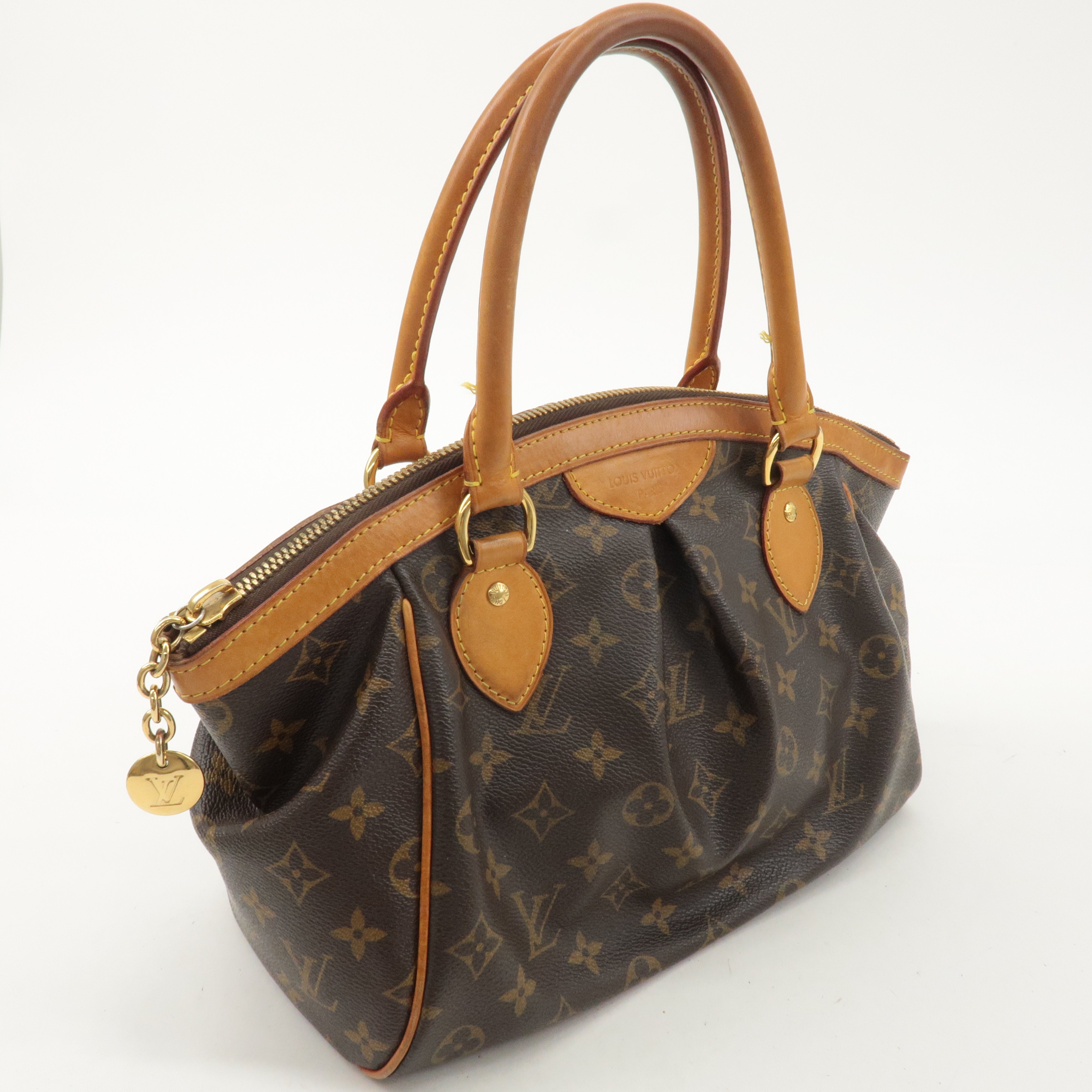 Louis Vuitton Monogram Tivoli PM Hand Bag Brown M40143