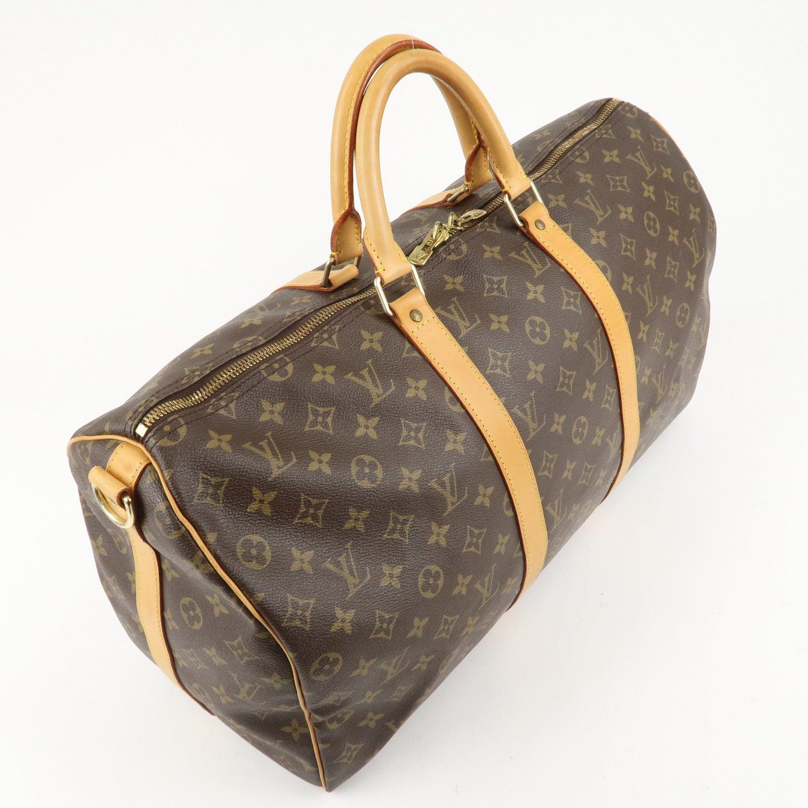 Louis Vuitton Monogram Keep All Bandouliere 50 Boston Bag M41416 Used