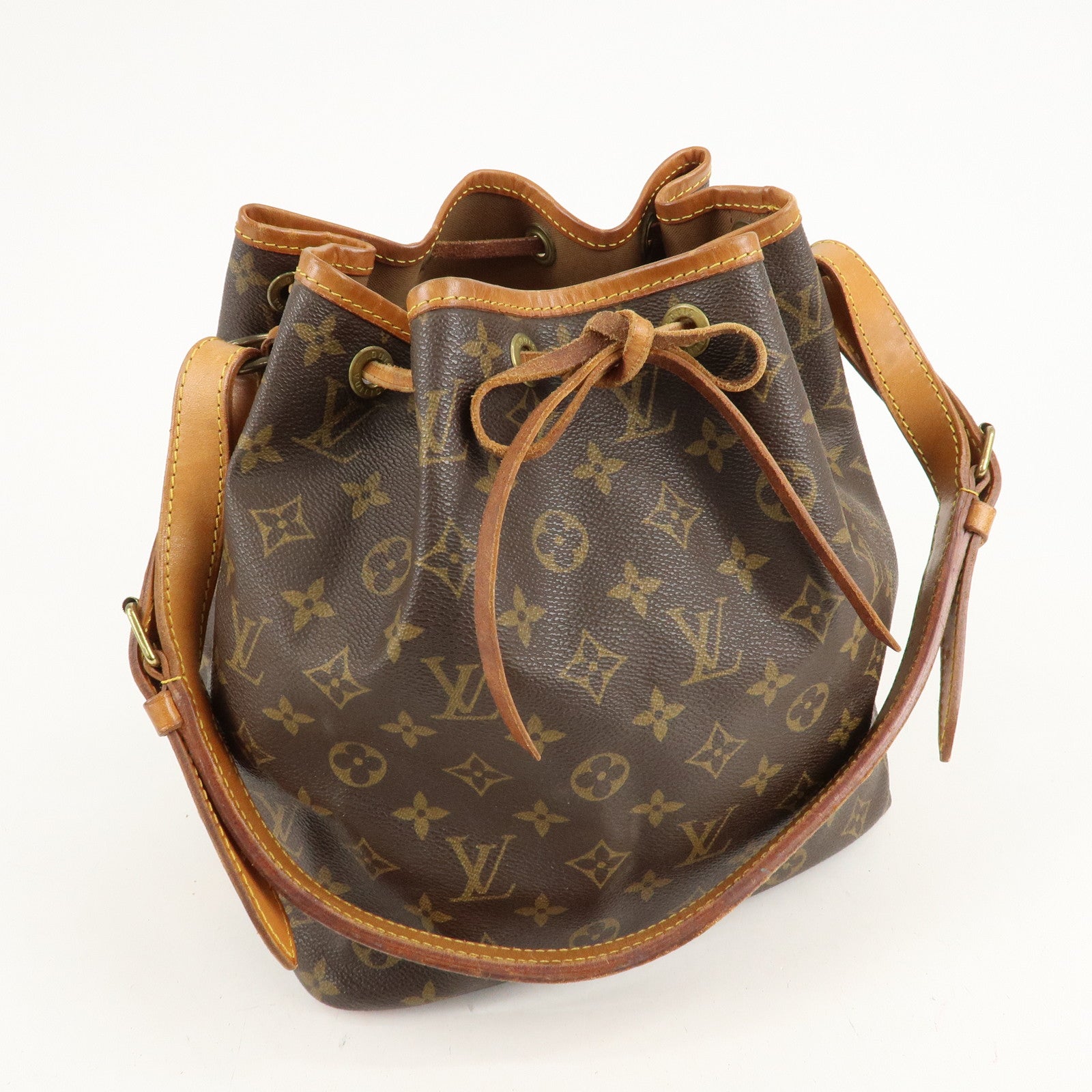 Louis Vuitton Monogram Petit Noe Shoulder Bag Brown M42226 Used