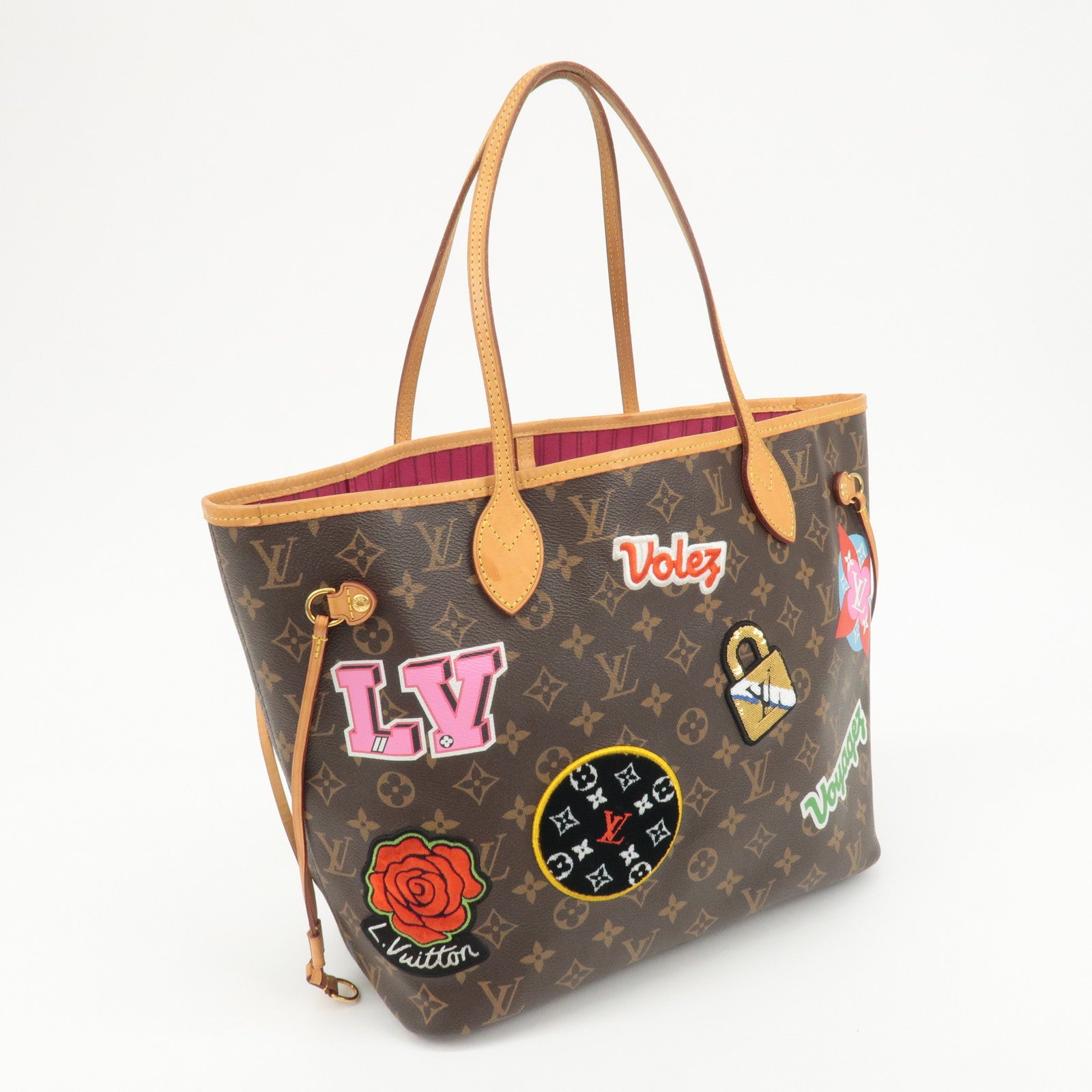 Louis Vuitton Monogram Patches Neverfull MM Tote Bag M43988