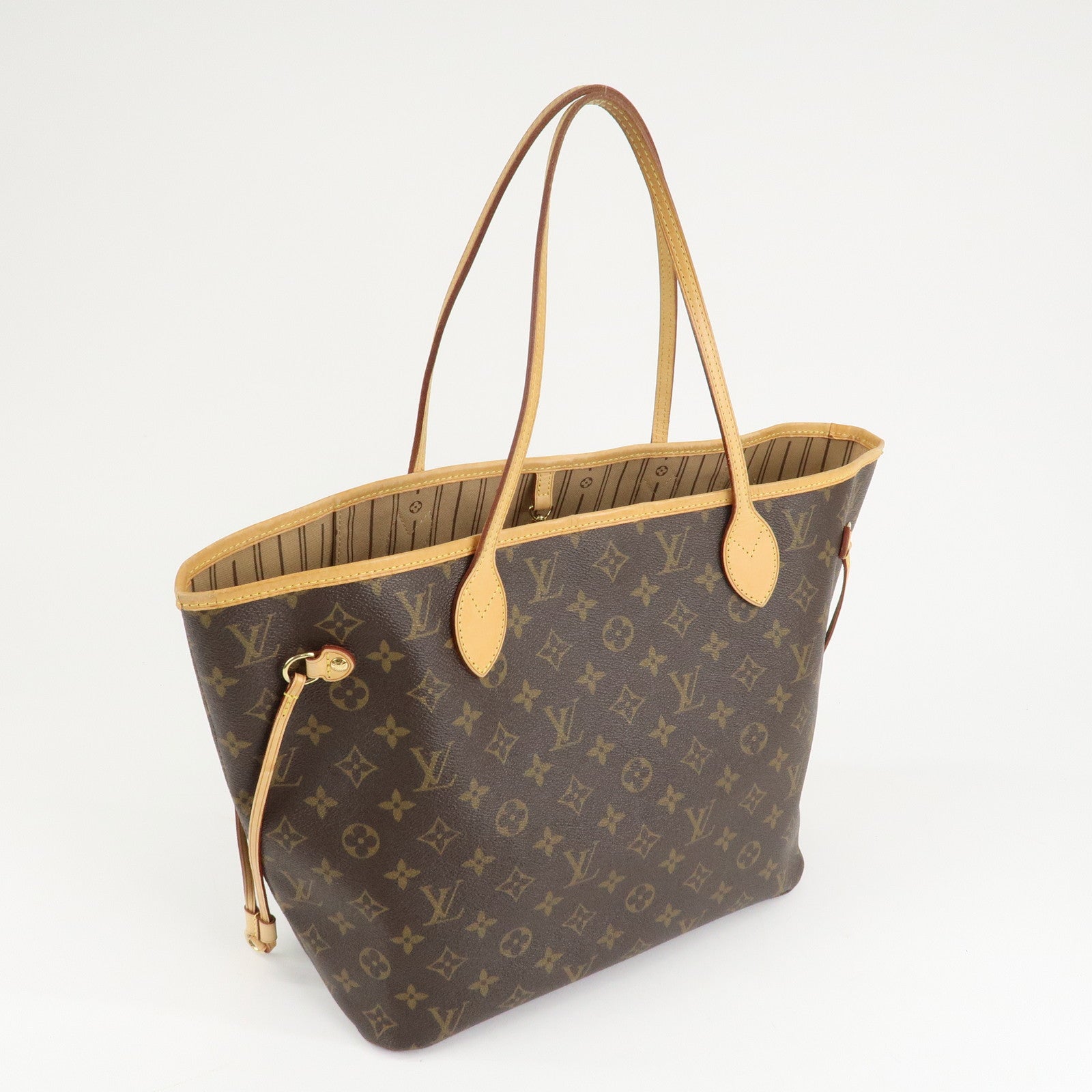 Louis Vuitton Monogram Neverfull MM Tote Bag Brown M40156 Used