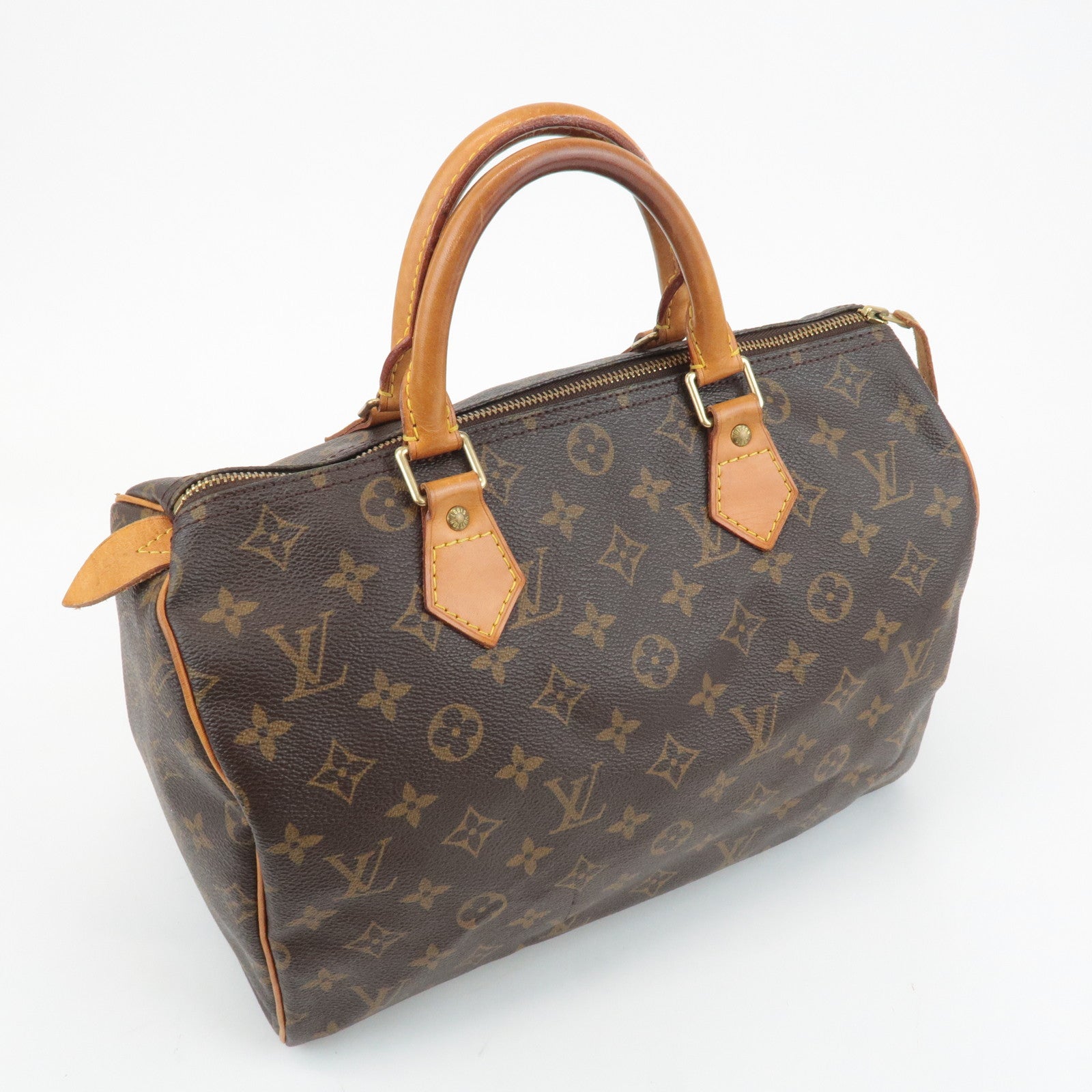 Louis Vuitton Monogram Speedy 30 Hand Bag Boston Bag M41526 Used