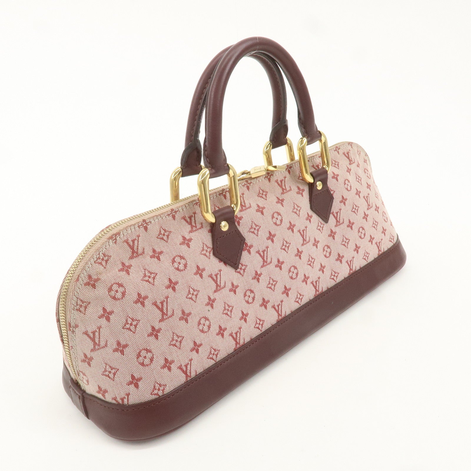 Louis Vuitton Monogram Mini Almaron Hand Bag Cerise M92207