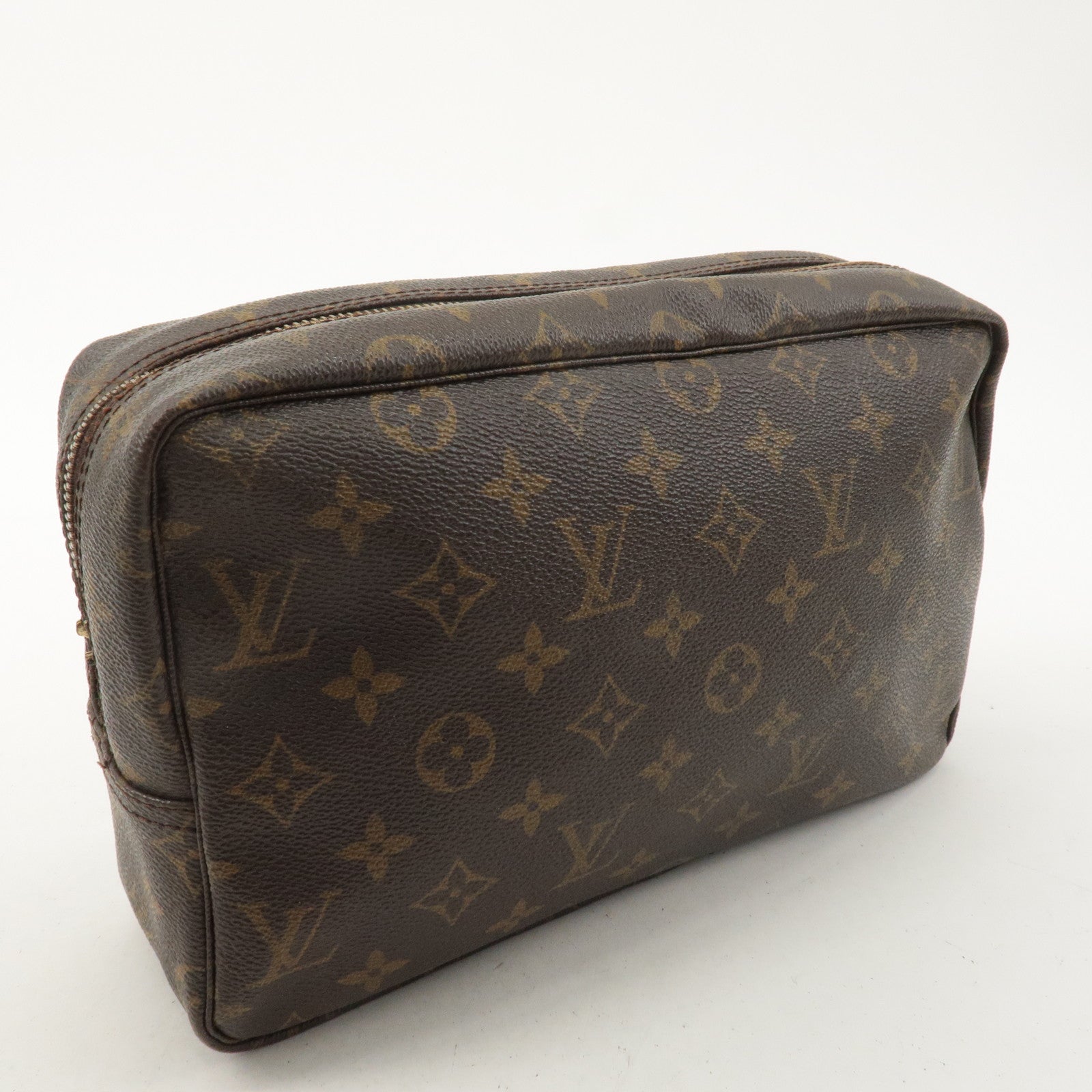 Louis Vuitton Monogram Trousse Toilette 28 Pouch Brown M47522