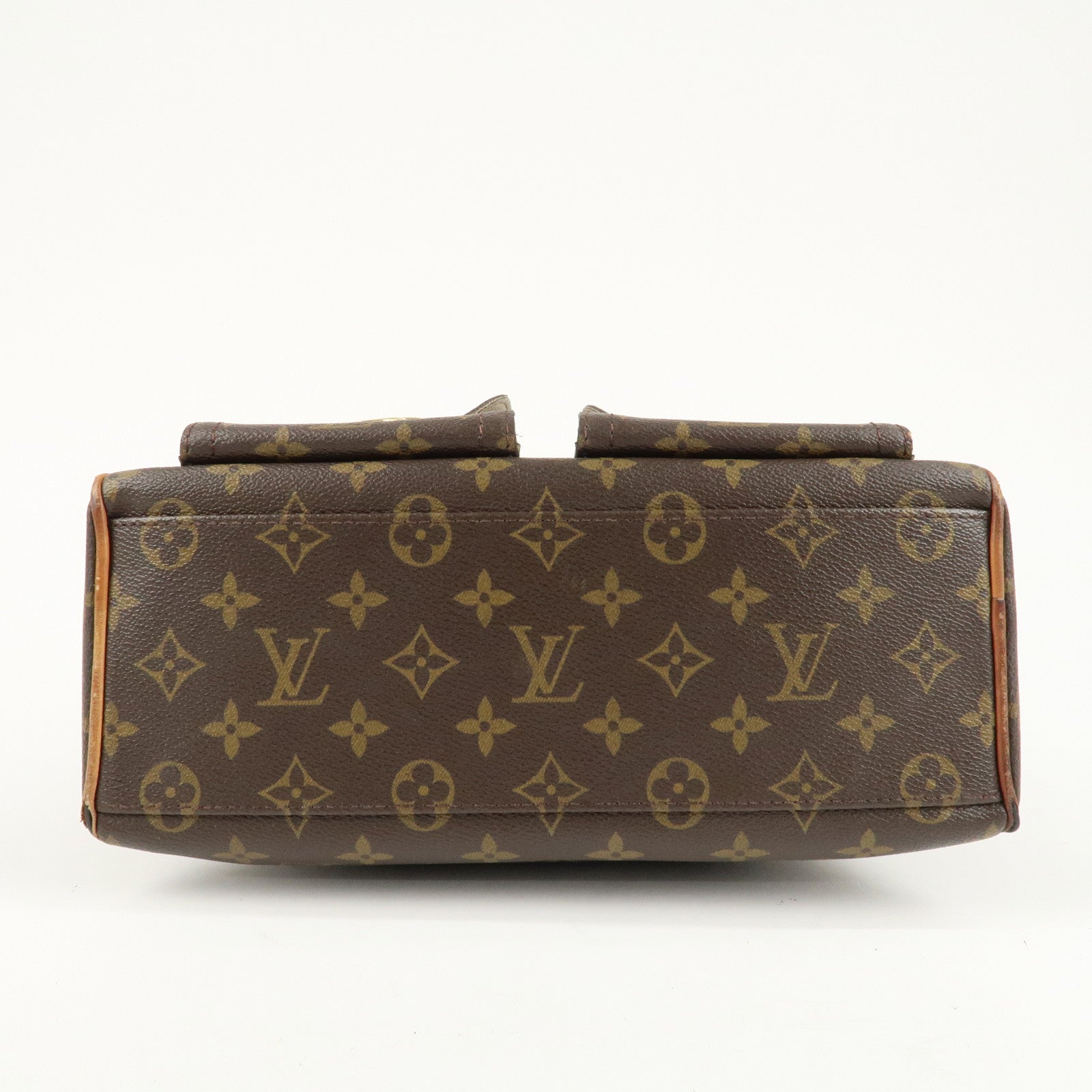 Louis Vuitton Monogram Manhattan PM Hand Bag Brown M40026 Used